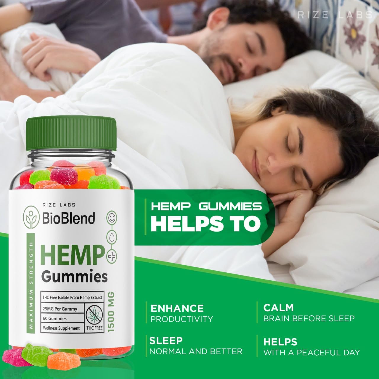 Rize Labs BioBlend Gummies, 300 Gummies