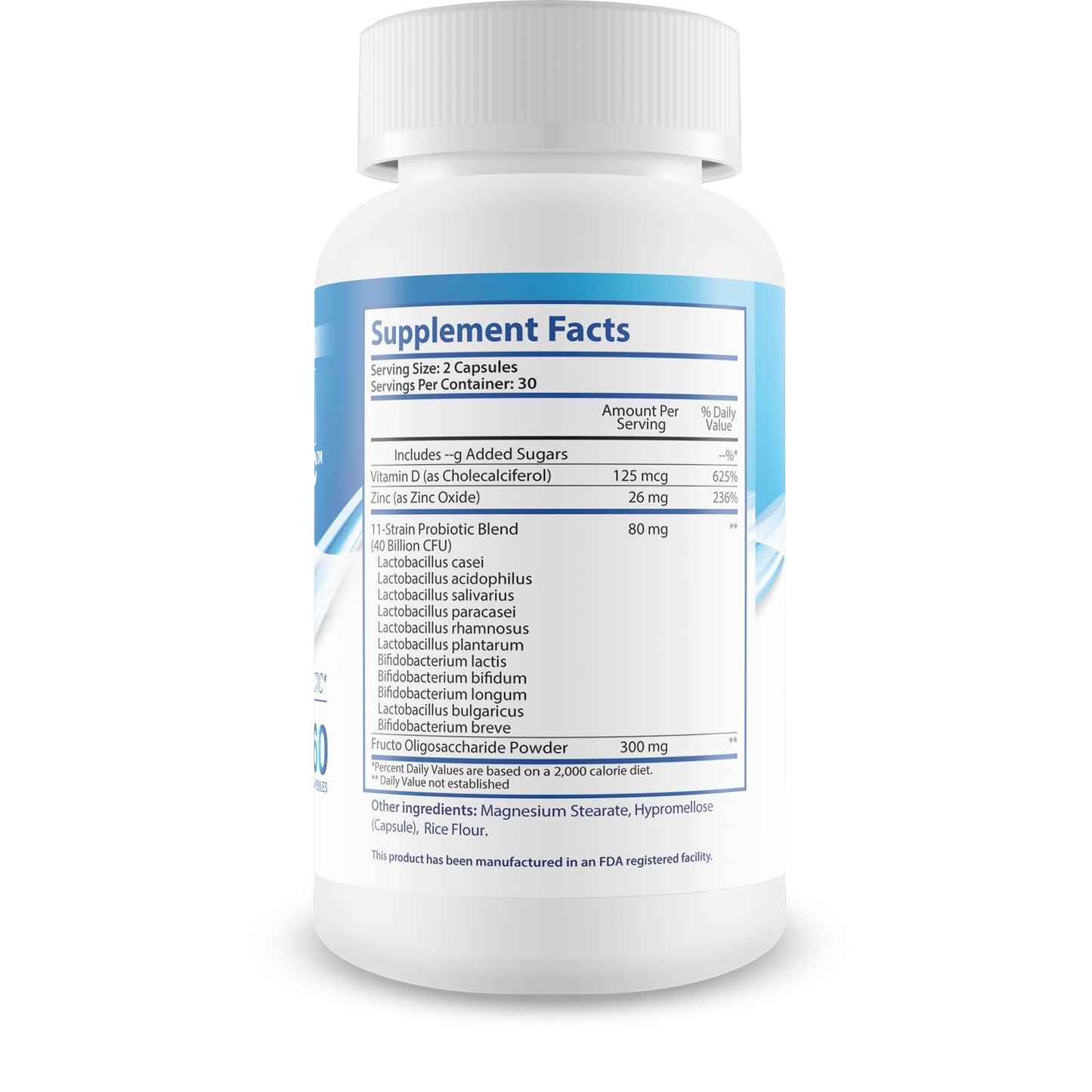 New Vibrations Nutrition Skin Probiotic Capsule, 60 Count