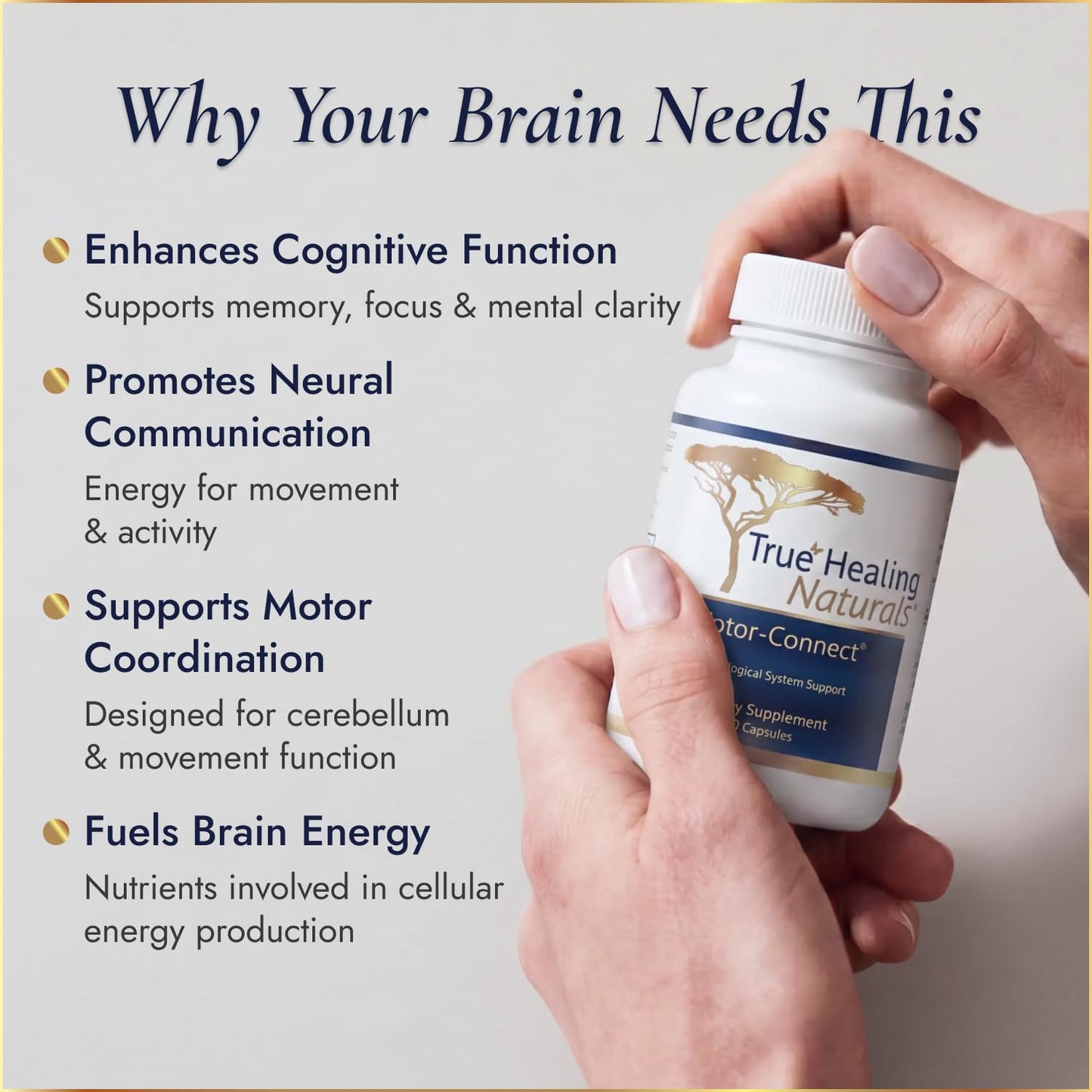 True Healing Naturals Motor Connect Brain Supplement Capsules 60