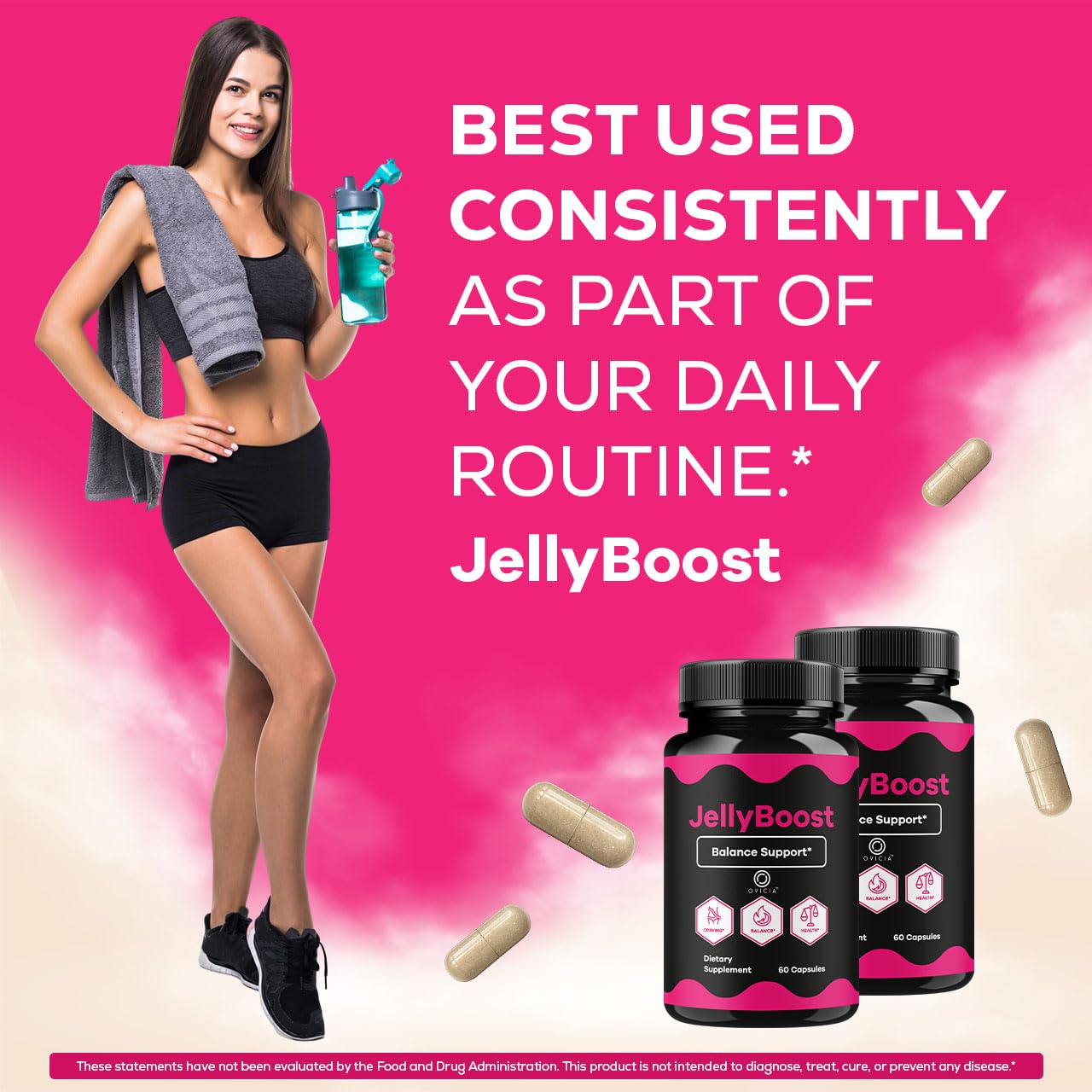 OVICIA Jelly Boost Capsules, 60 Capsules