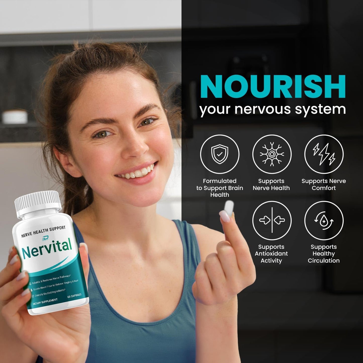 Indelo Nervital Capsules 120 Capsules