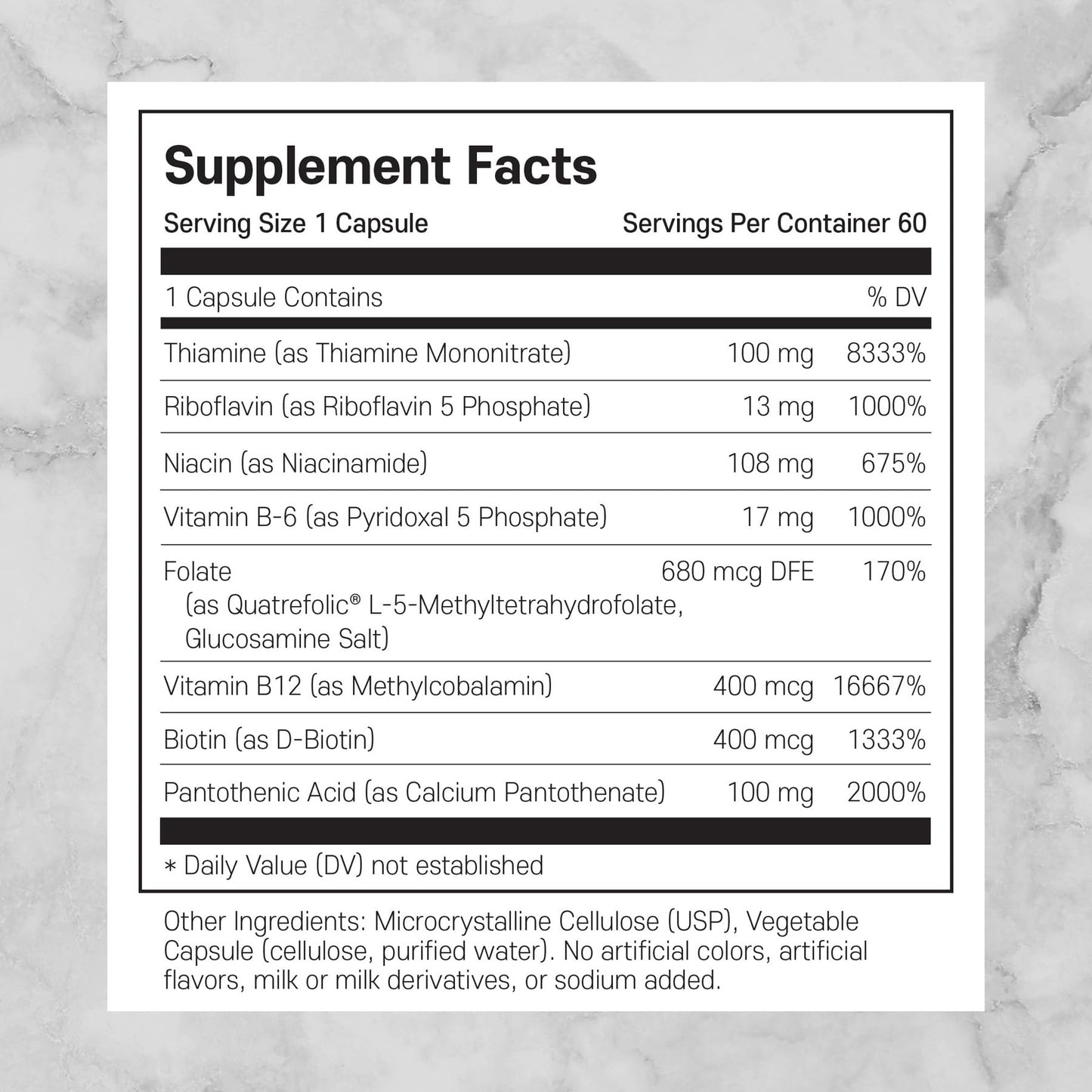 Philosophy Nutrition Activated B Complex Capsules, 60 Capsules