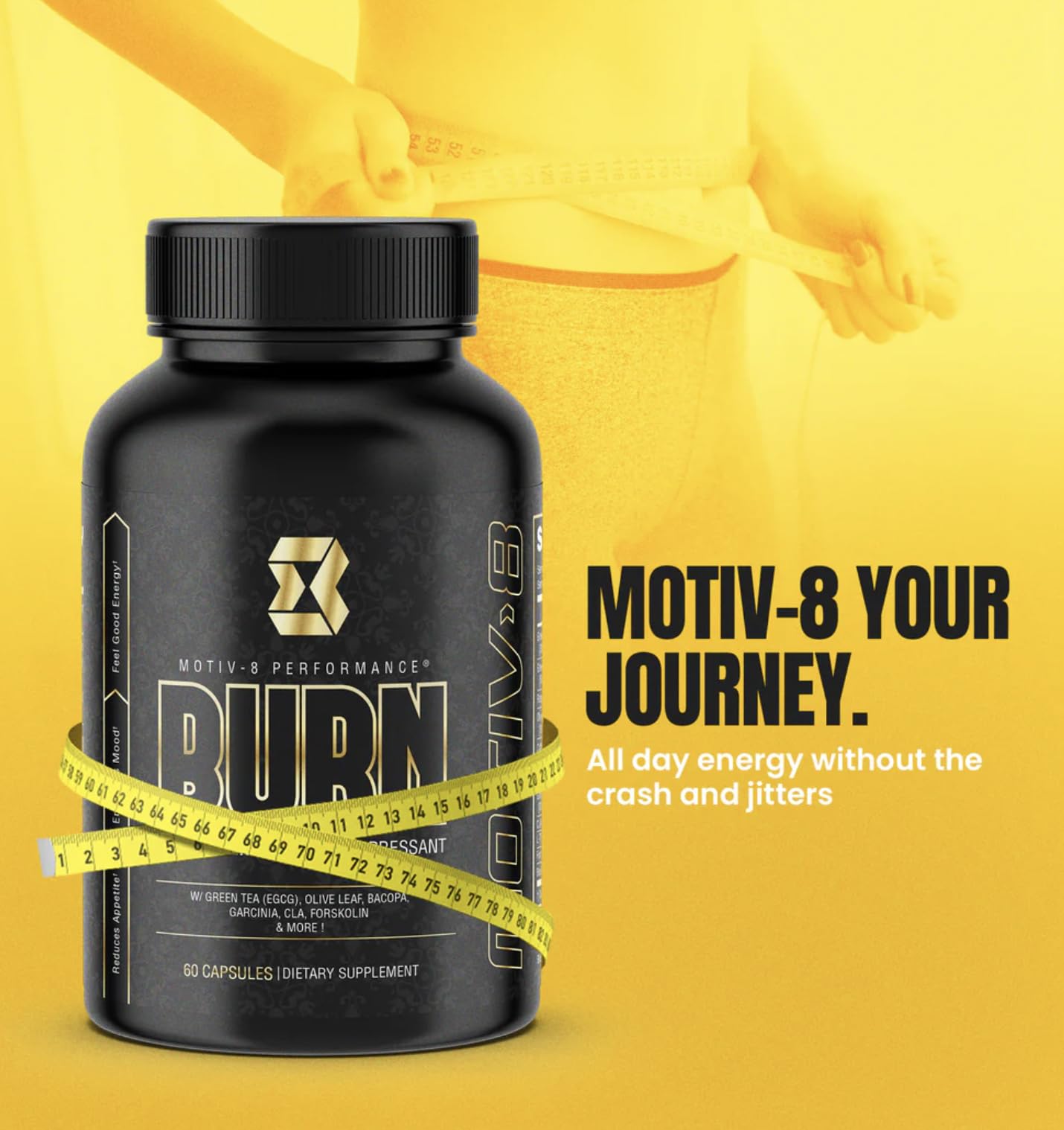 Motiv-8 Performance Pre-Workout Burn Capsule, 60 Capsules