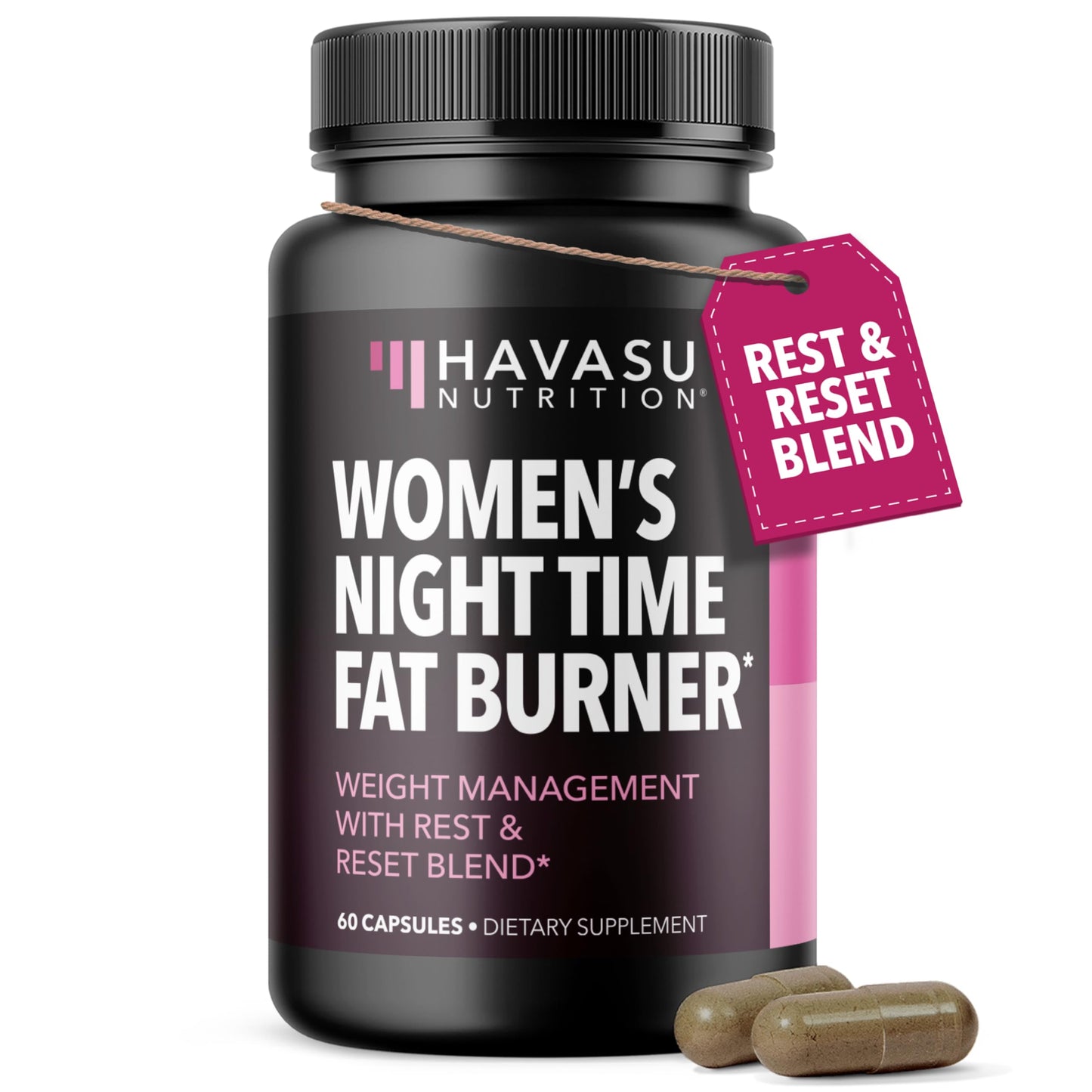 HAVASU NUTRITION Night Time Fat Burner for Women Capsules 60 Count