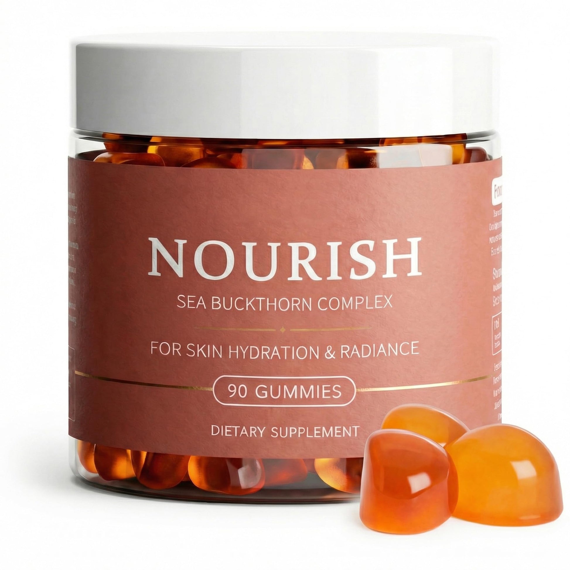 Maidlure Nourish Sea Buckthorn Gummies, Feminine Balance Supplement with Sea Buckthorn Oil and Omega-7, 90 Gummies