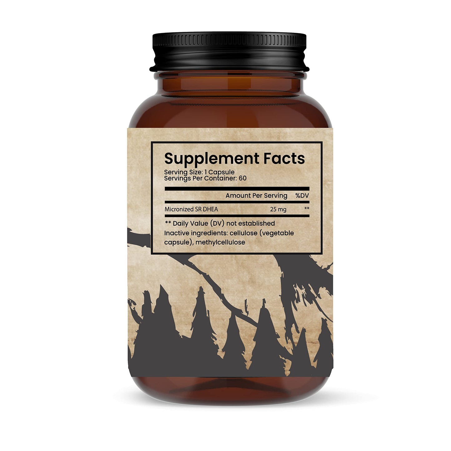 Teton Naturals DHEA 25MG Capsule, 60 Count