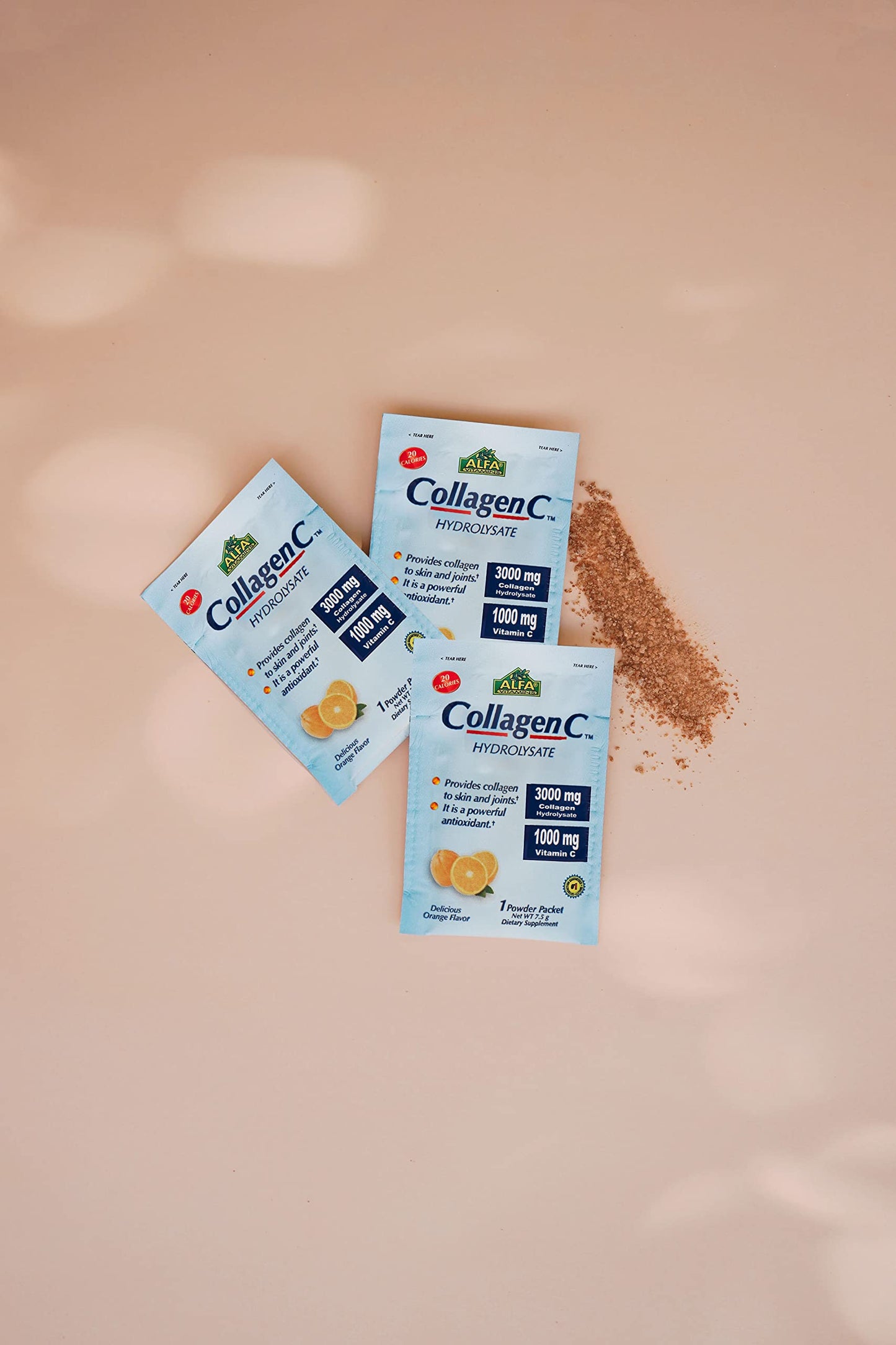ALFA VITAMINS Collagen C Peptides Hydrolysate Powder Vitamin C 1000mg Supplement 31.7466