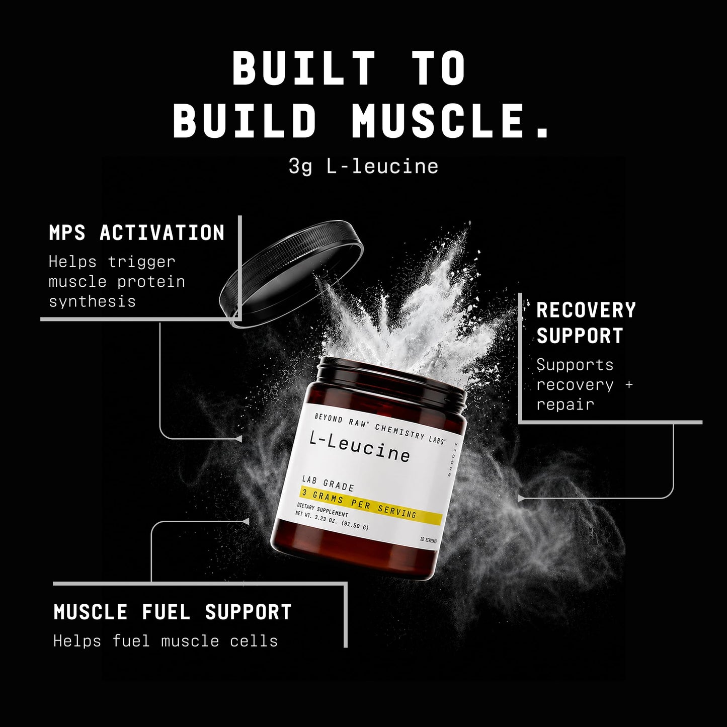 BEYOND RAW L-Leucine Powder 3.23