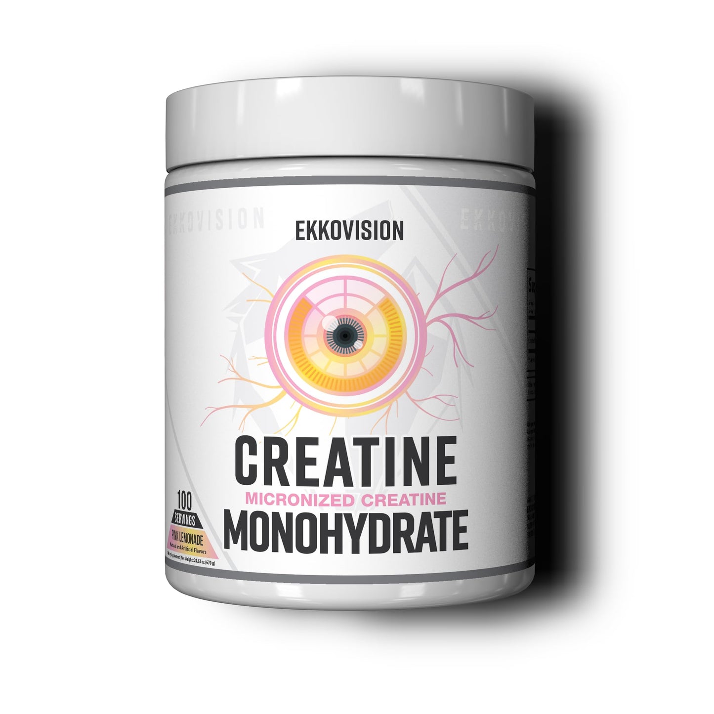 Ekkovision Creatine Monohydrate Powder, 100 Servings