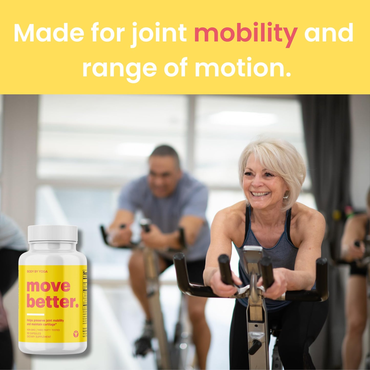 Body By Yoga Move Better Natural Joint Supplements For Women And Men 90 Capsules