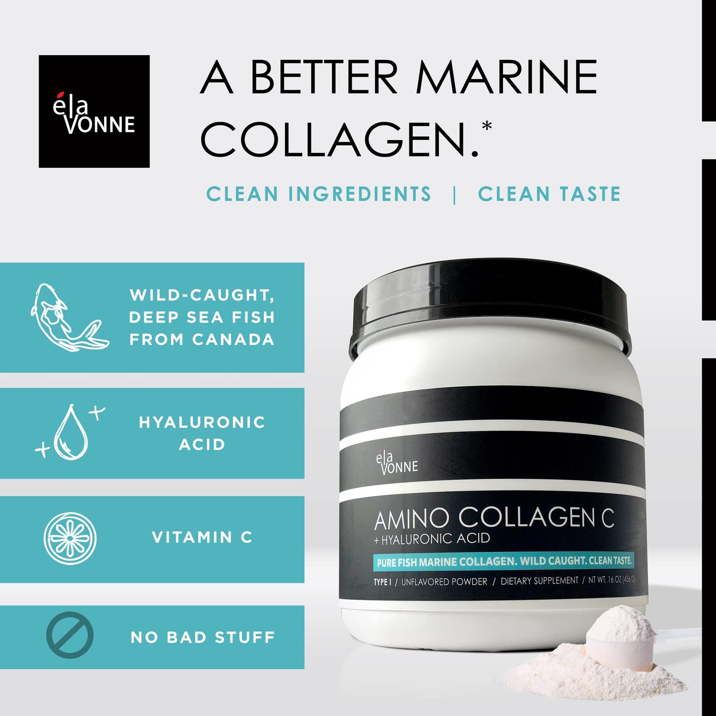 E´LAVONNE Amino Collagen C - Collagen Powder, 48