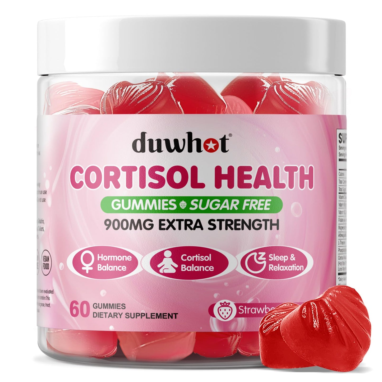 duwhot Cortisol Gummies, 60-count