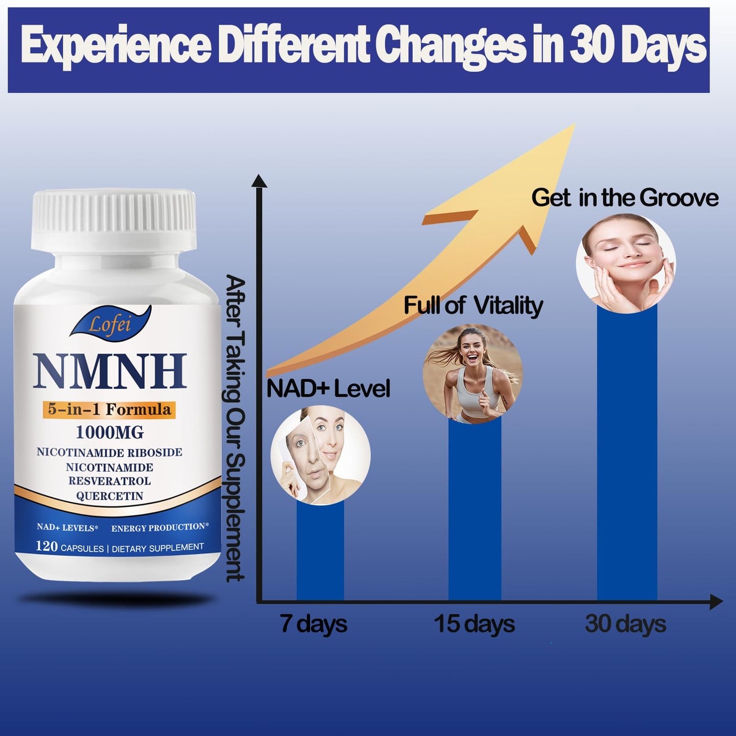 Lofei NMNH 1000mg Capsule 120 Count