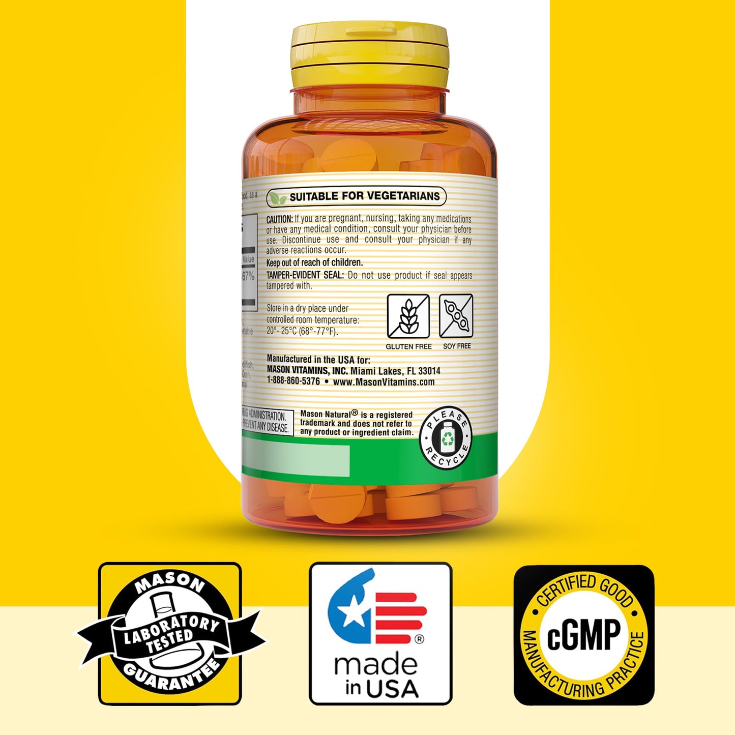 Mason Natural Vitamin B-12 Quick Dissolve Tablets, 1000 mcg, 100 Count