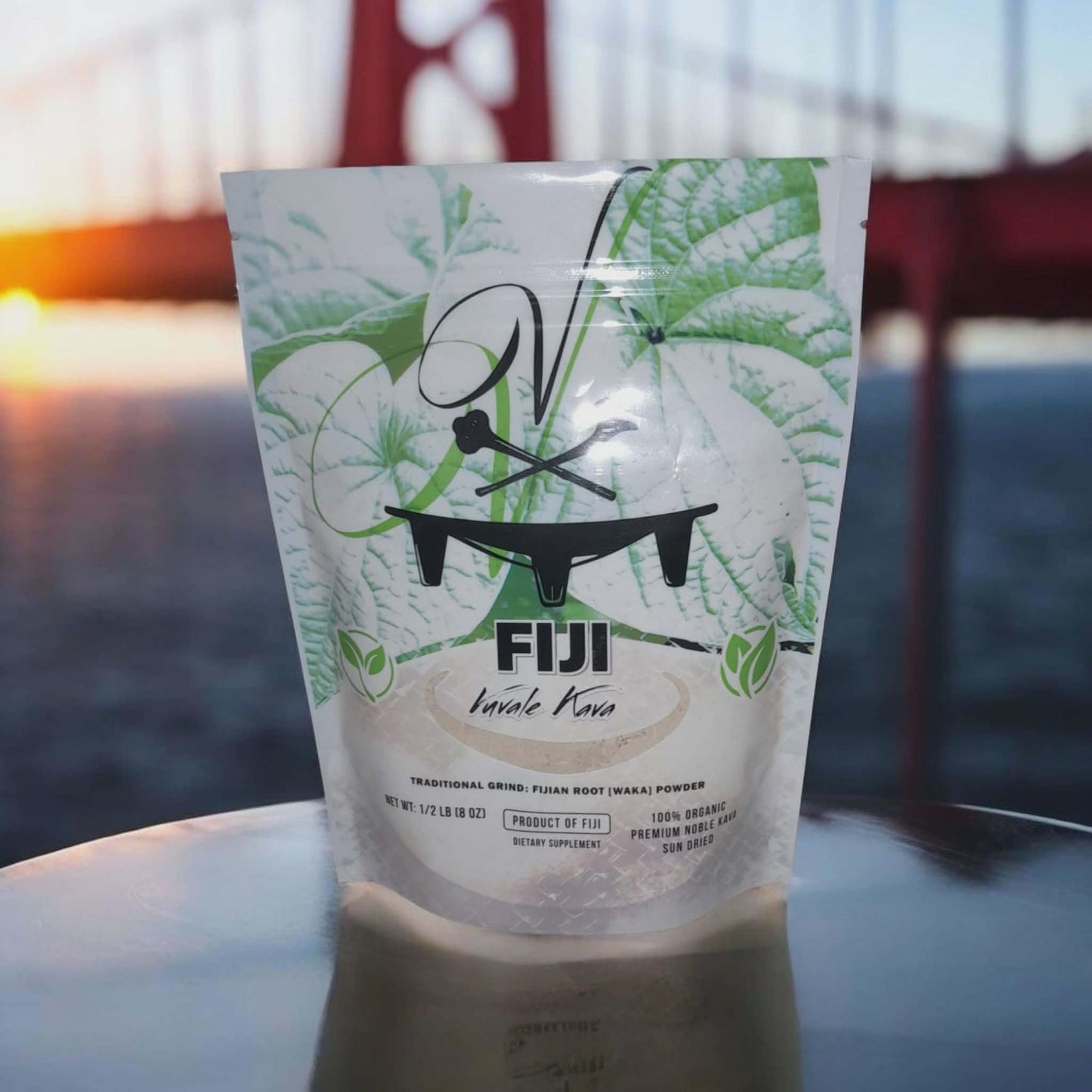 Roys All Natural Kava Fiji Vuvale Premium Noble Kava Traditional Grind Powder, 8 oz