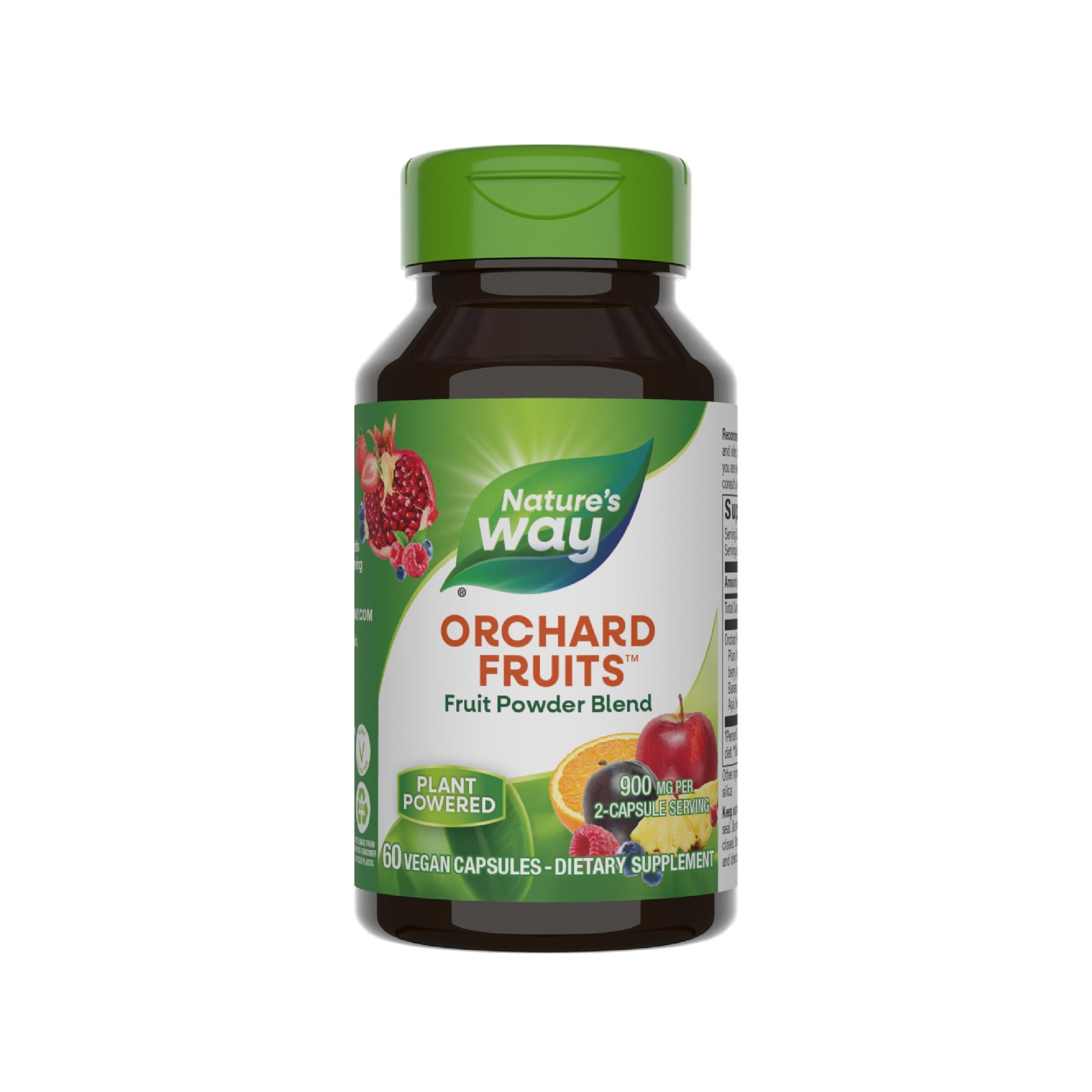 Nature's Way Orchard Fruits Fruit Powder Blend Capsules, 60 Count