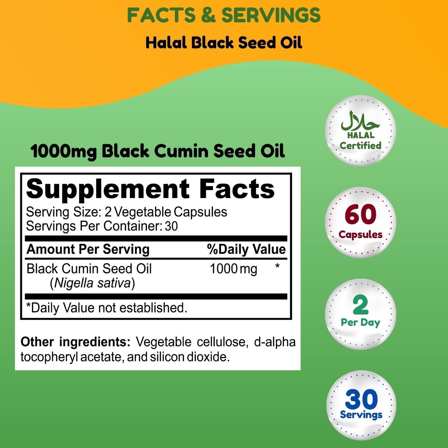 SHIFAA NUTRITION Black Seed Oil 1000 mg Liquid Capsules, 60 Count