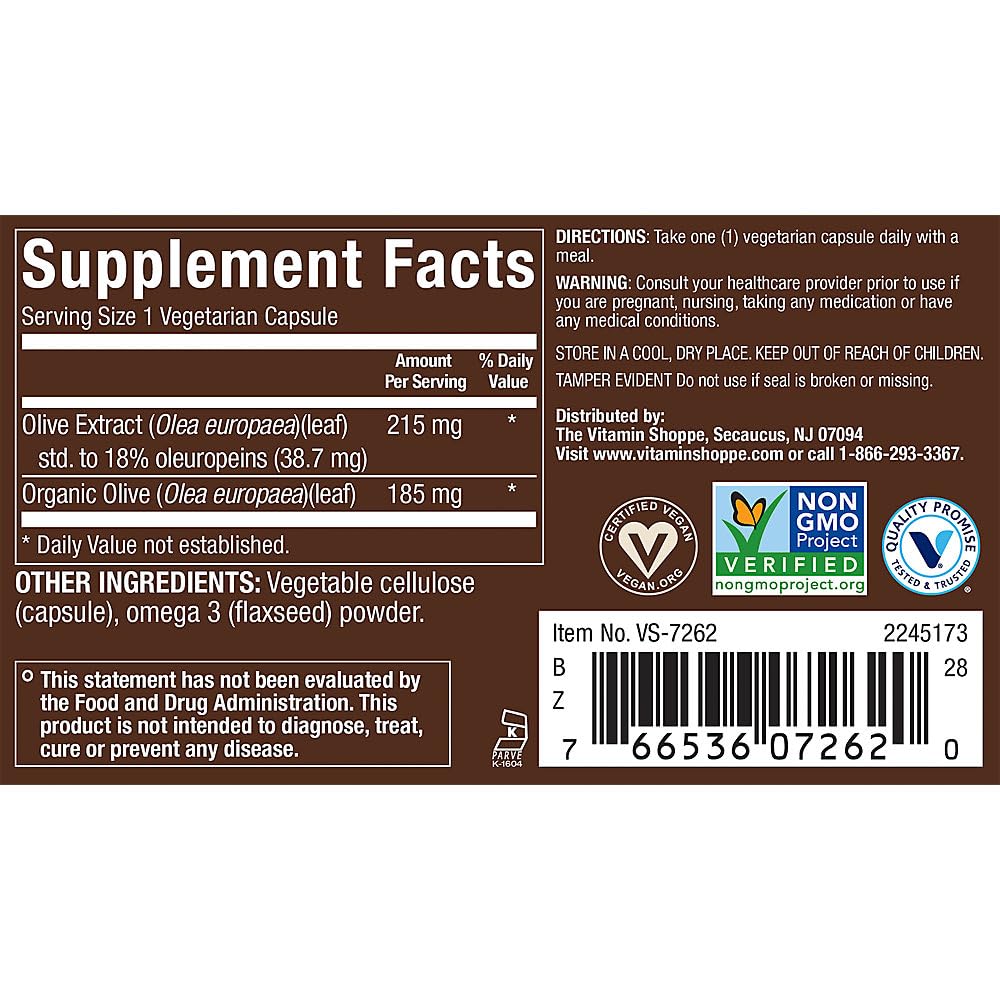 plnt Olive Leaf Full Spectrum Supports Immune Health 60 Capsules