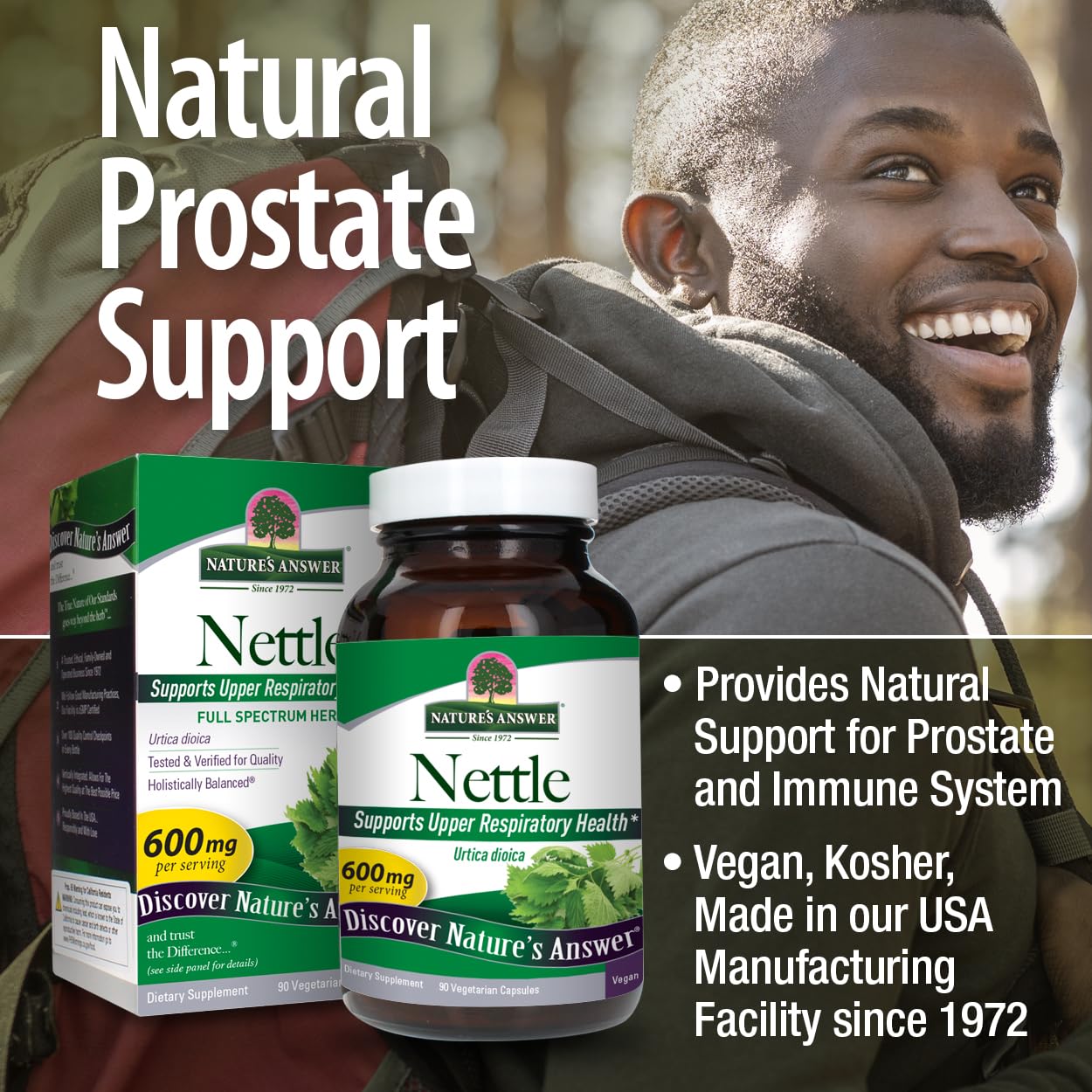 Nature's Answer Nettle Leaf Vegan Capsules 90 Count