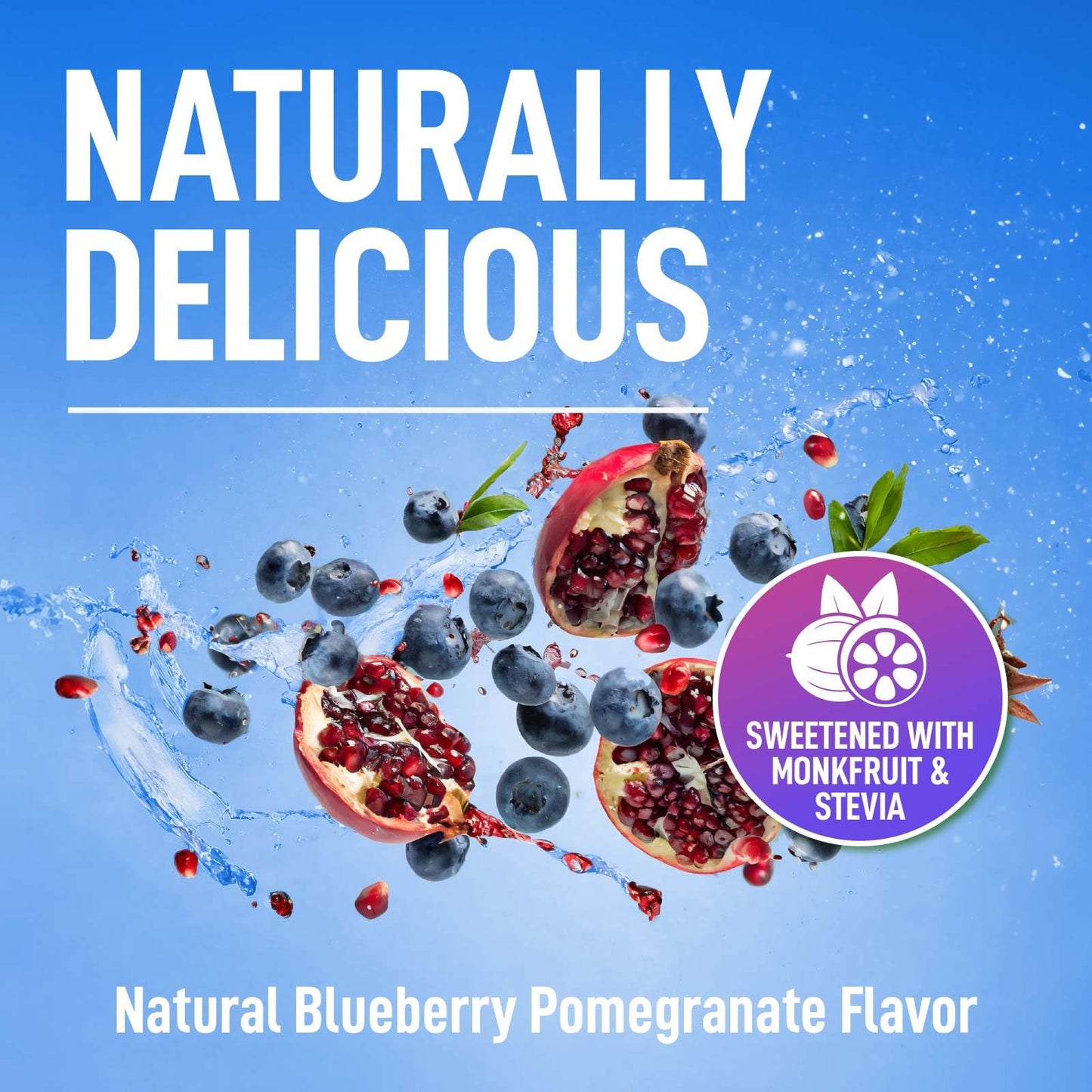 Keppi Electrolytes Powder Blueberry Pomegranate Flavor, 50 Servings, Tub