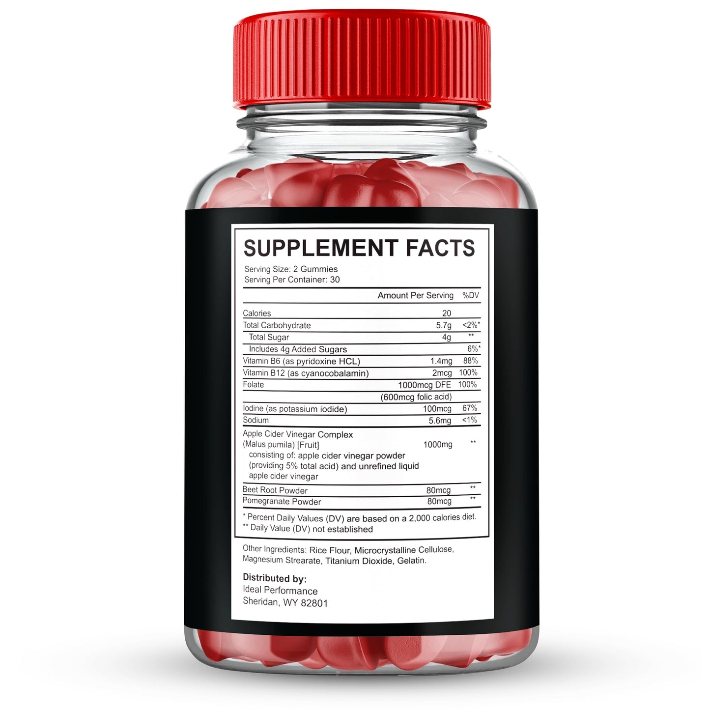 IDEAL PERFORMANCE Trion Max Gummies, 120 Gummies