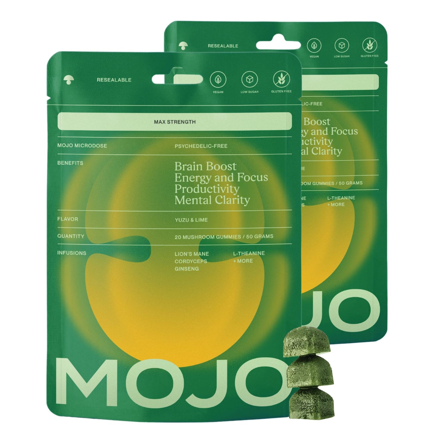 Mojo Focus Gummies 2 Pack