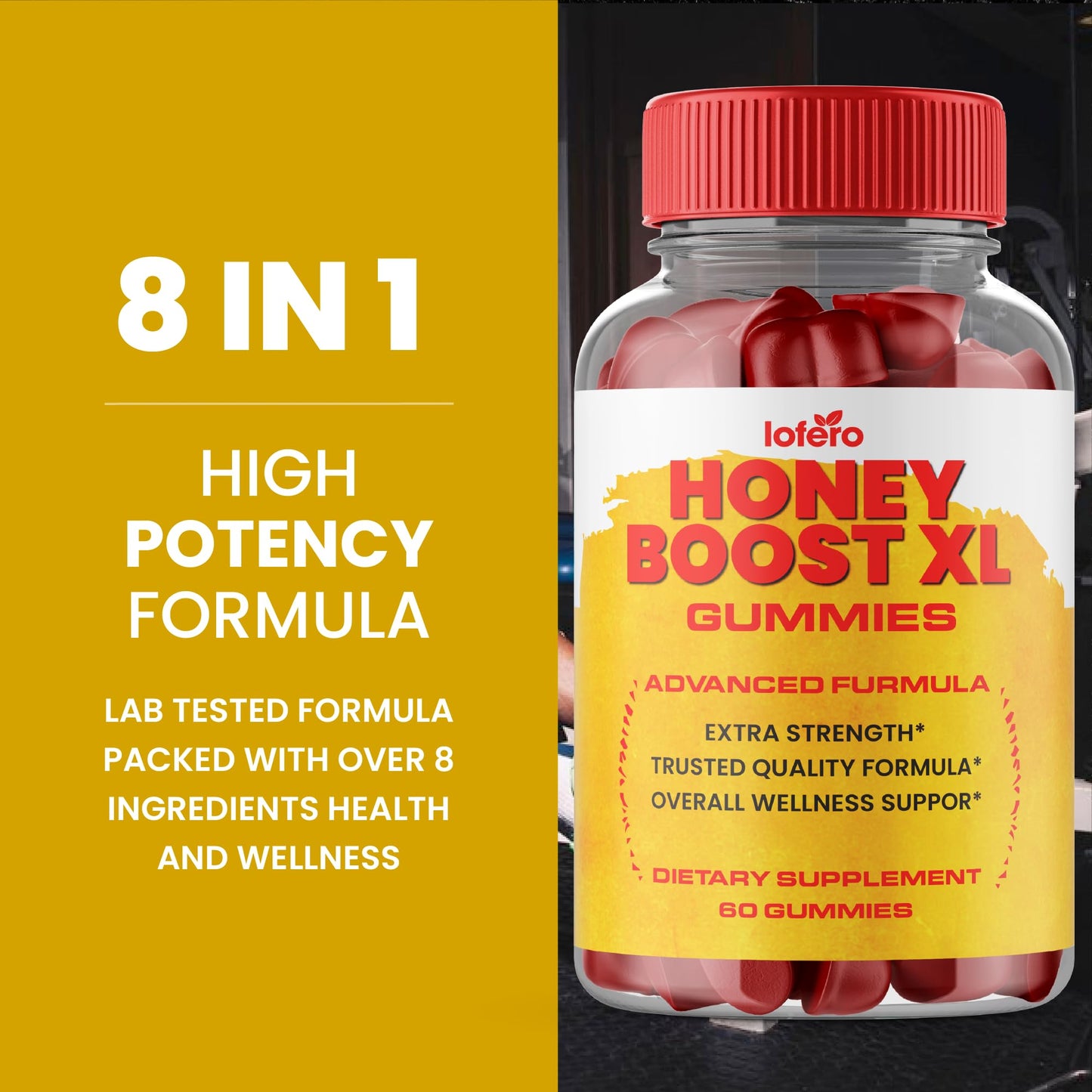 Lofero Honey Boost XL Gummies, 300 Count