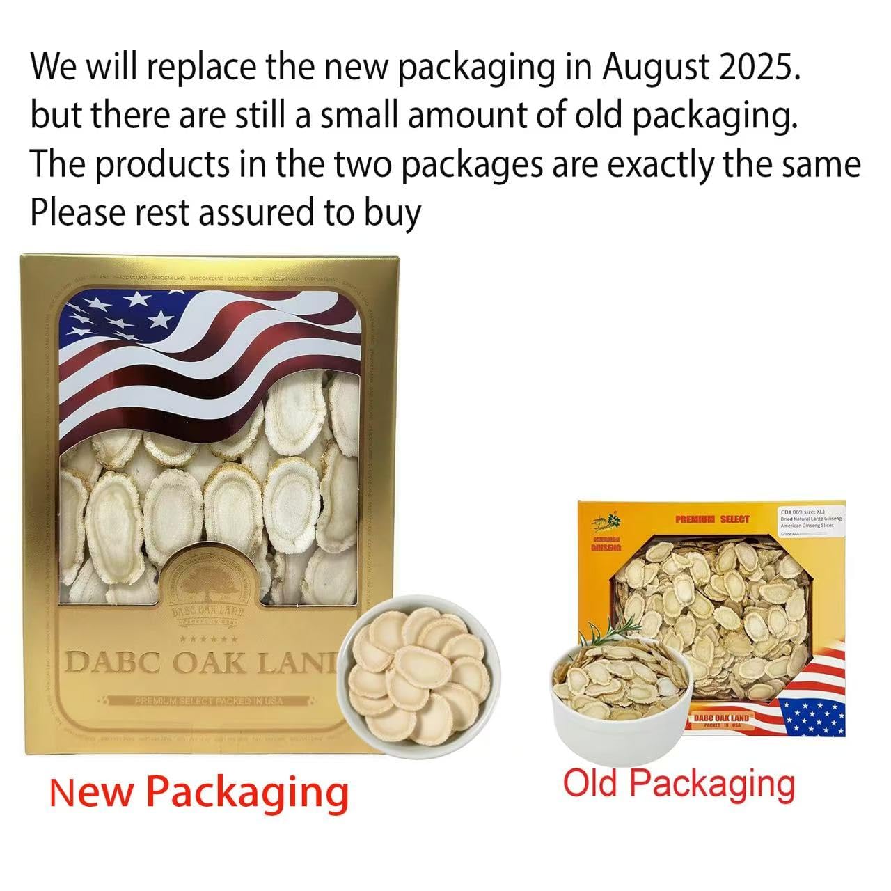 DABC OAK LAND American Ginseng Slices from Wisconsin Tablets, 4 Count