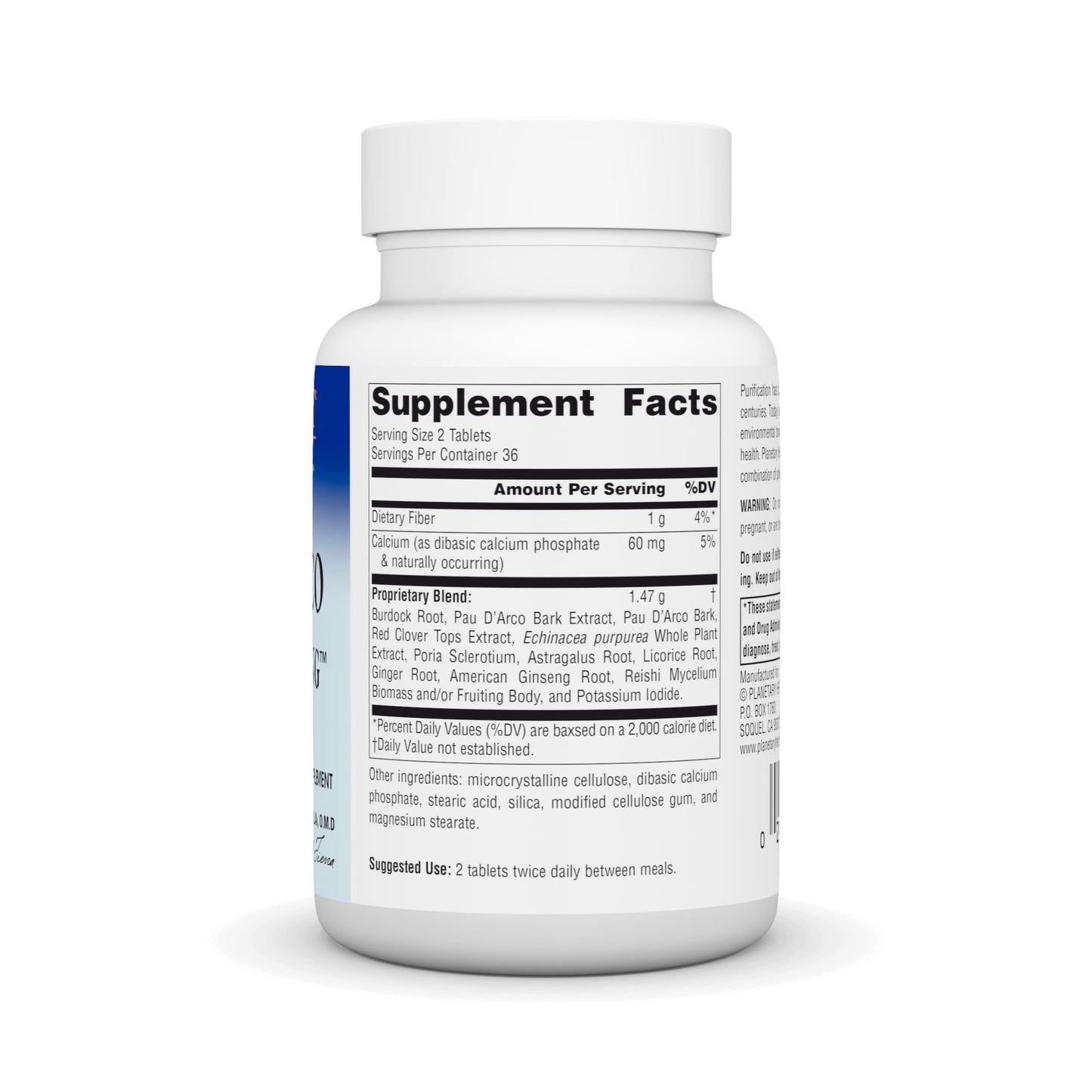 Planetary Herbals PAU D'Arco 735 mg Tablets, 72 Tablets