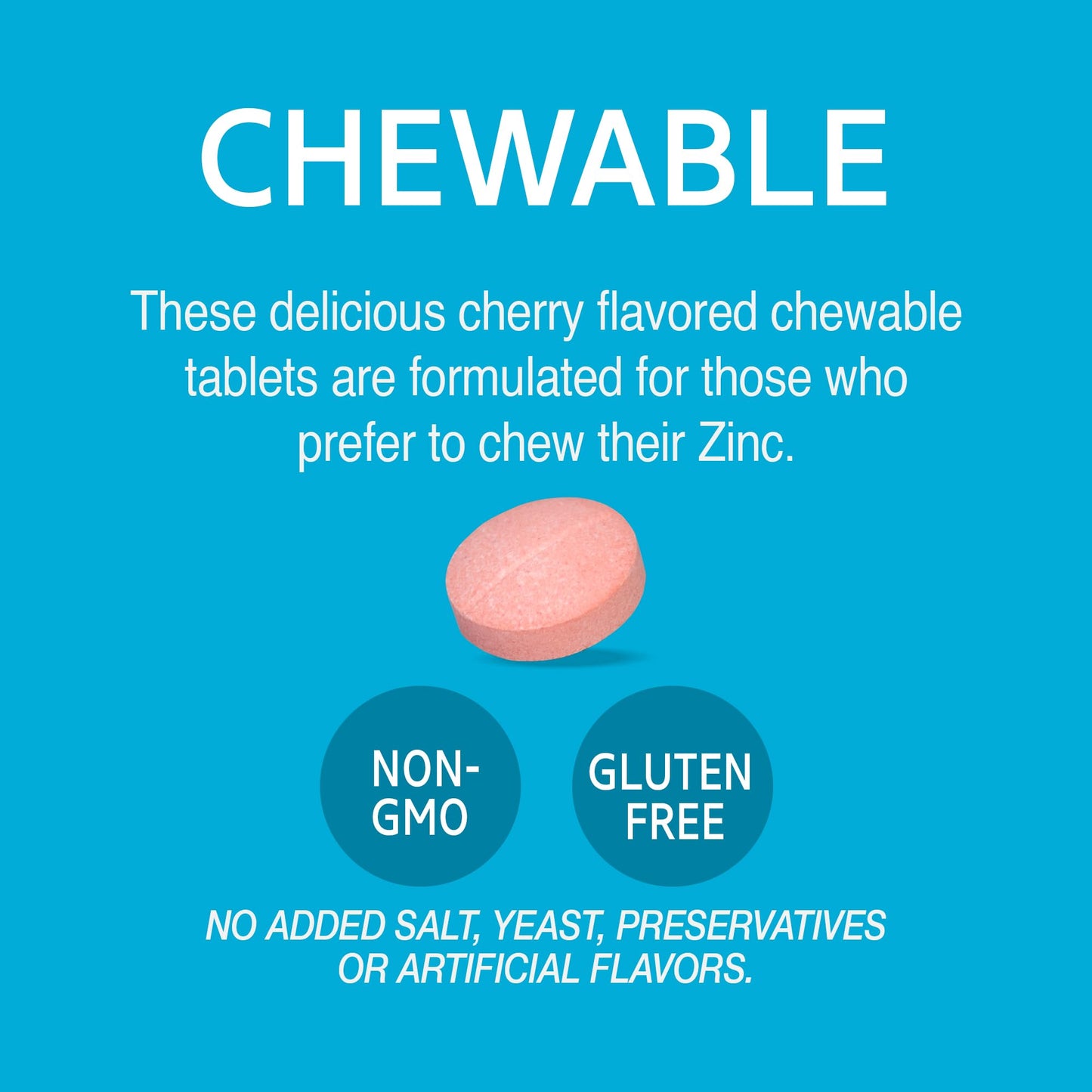 21st Century Zinc With C & B6 - Cherry Tablets, 90 Count