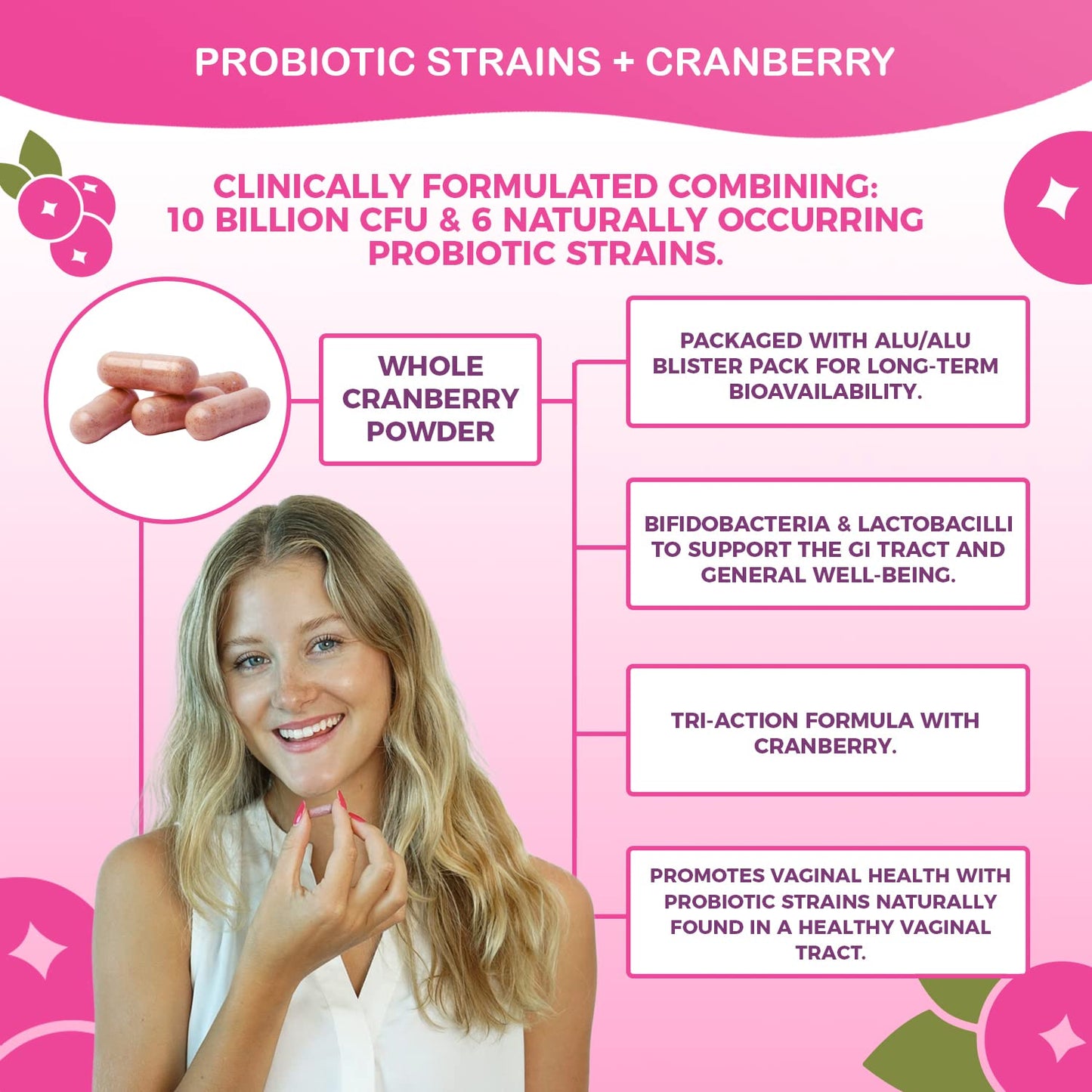 Nutricelebrity NutriFlora-Pro Probiotics for Women Capsules 60 Count