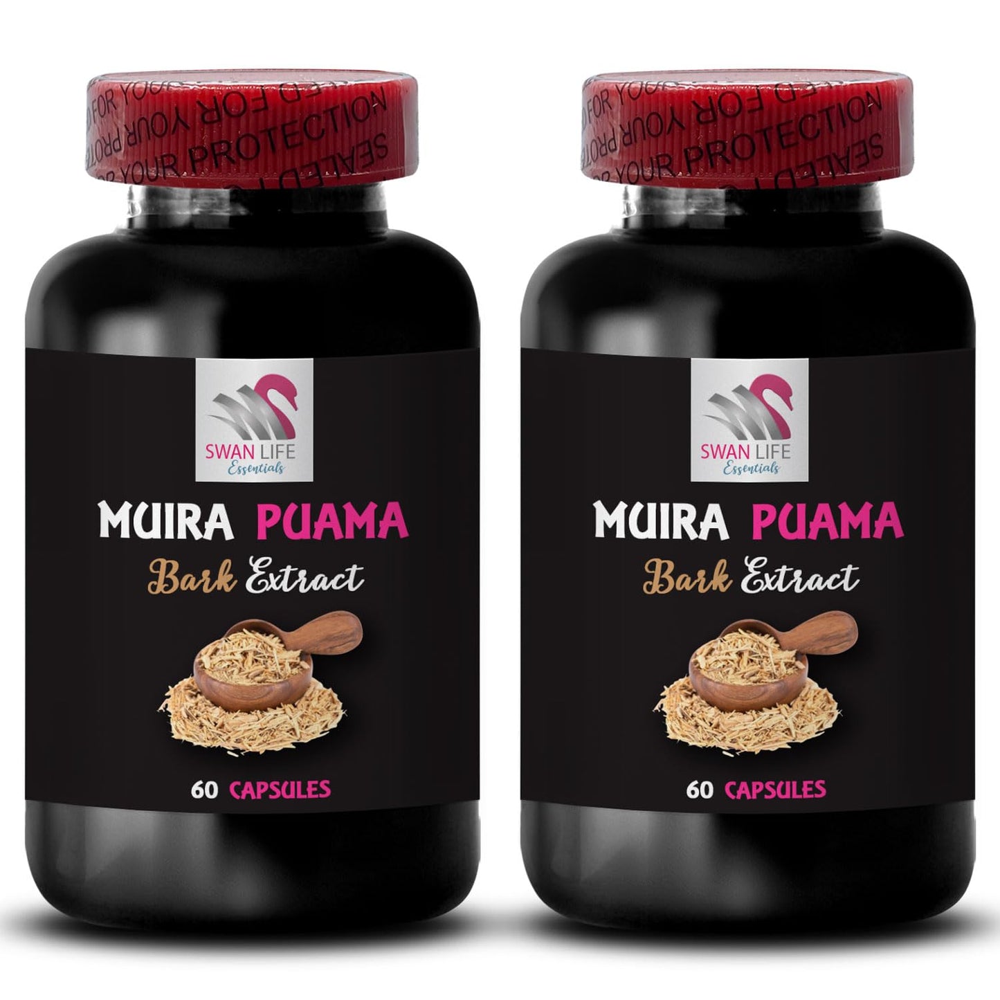 Swan Life Essentials Body Balance Muira Puama Bark Extract Capsules, 60 Count