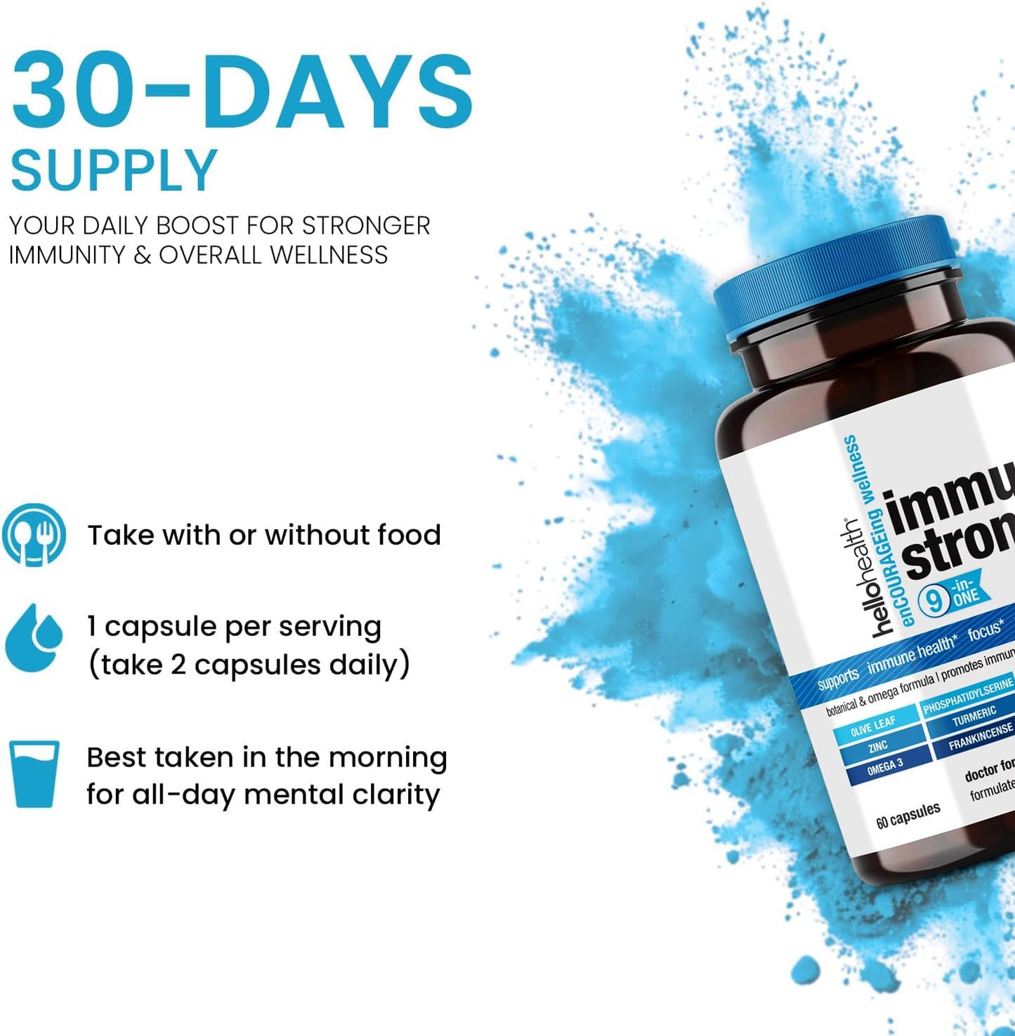 HELLO HEALTH Immunostrong Daily Immune Support 9-in-1 Capsule 60 Count