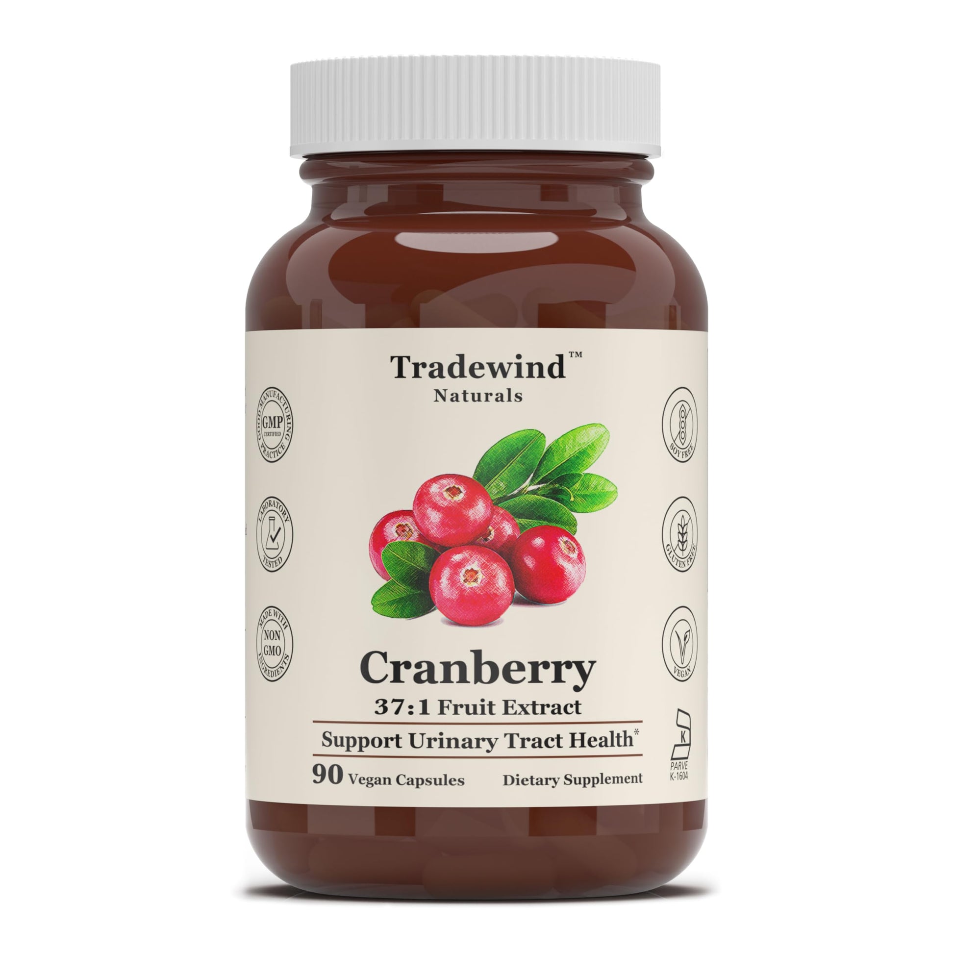 Tradewind Naturals Cranberry Extract Capsules, 90 Count