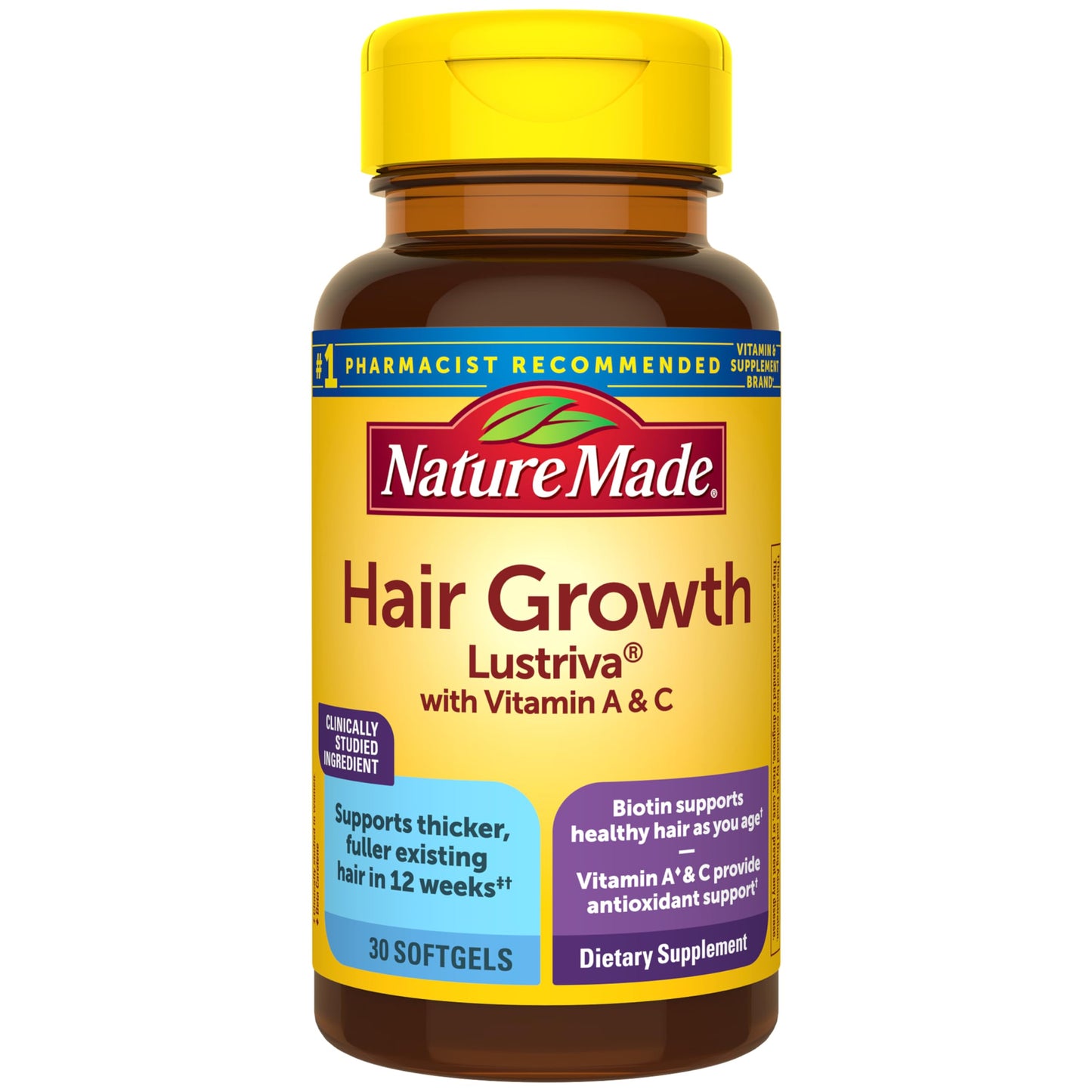 Nature Made Hair Growth Softgels 30 Softgels