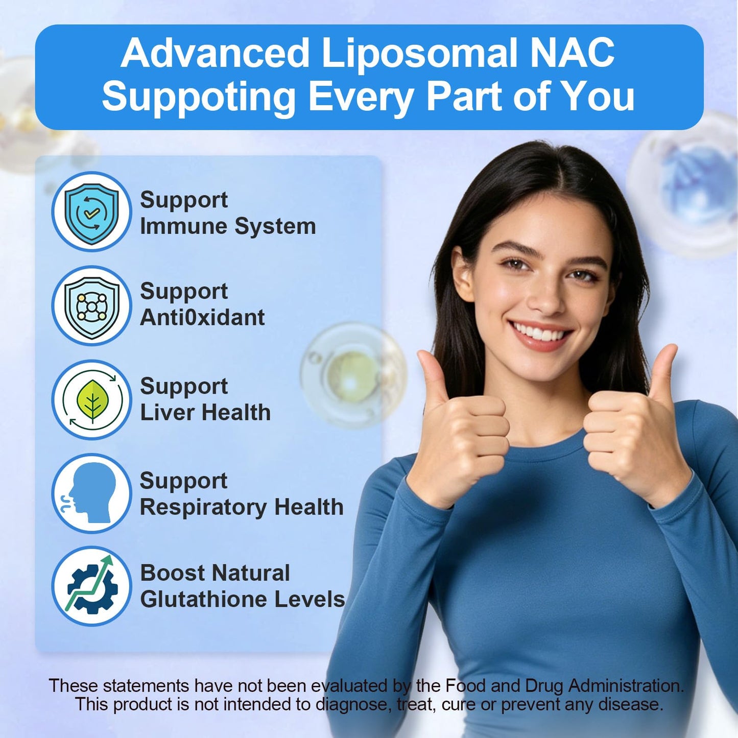 ZOYIIUVY Liposomal NAC Gummies 120 Count