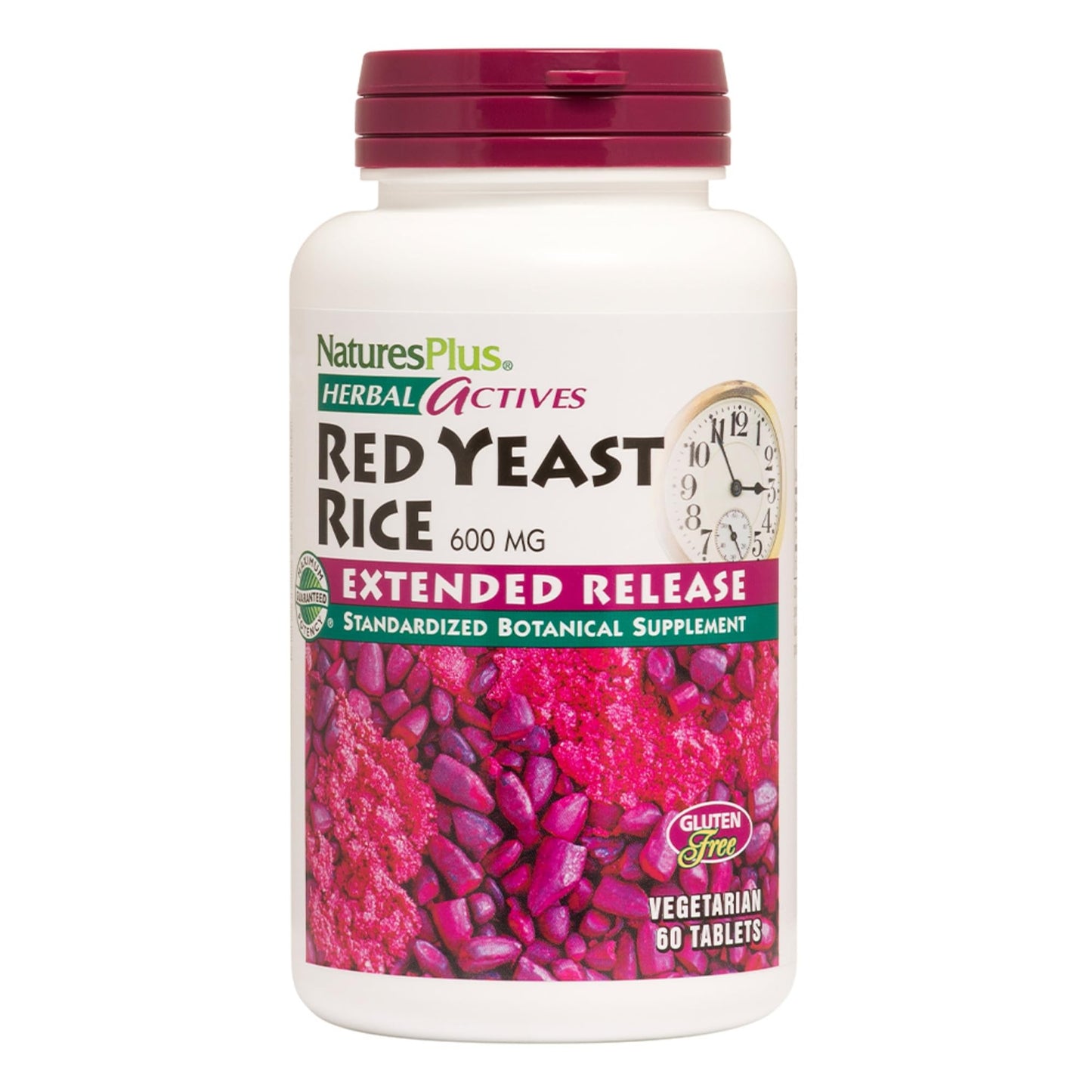 NaturesPlus Herbal Actives Red Yeast Rice Extended Release 60 Tablets