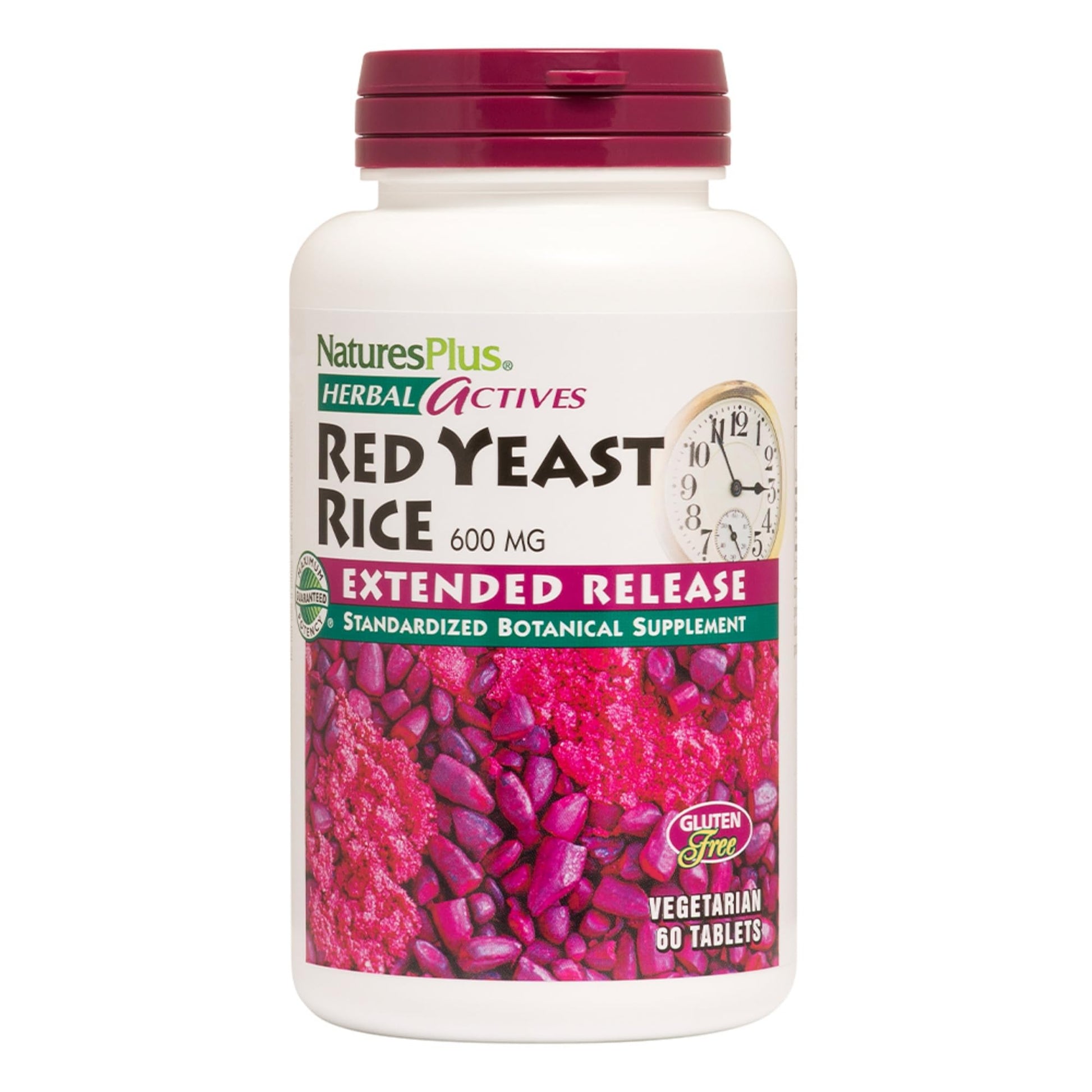 NaturesPlus Herbal Actives Red Yeast Rice Extended Release 60 Tablets