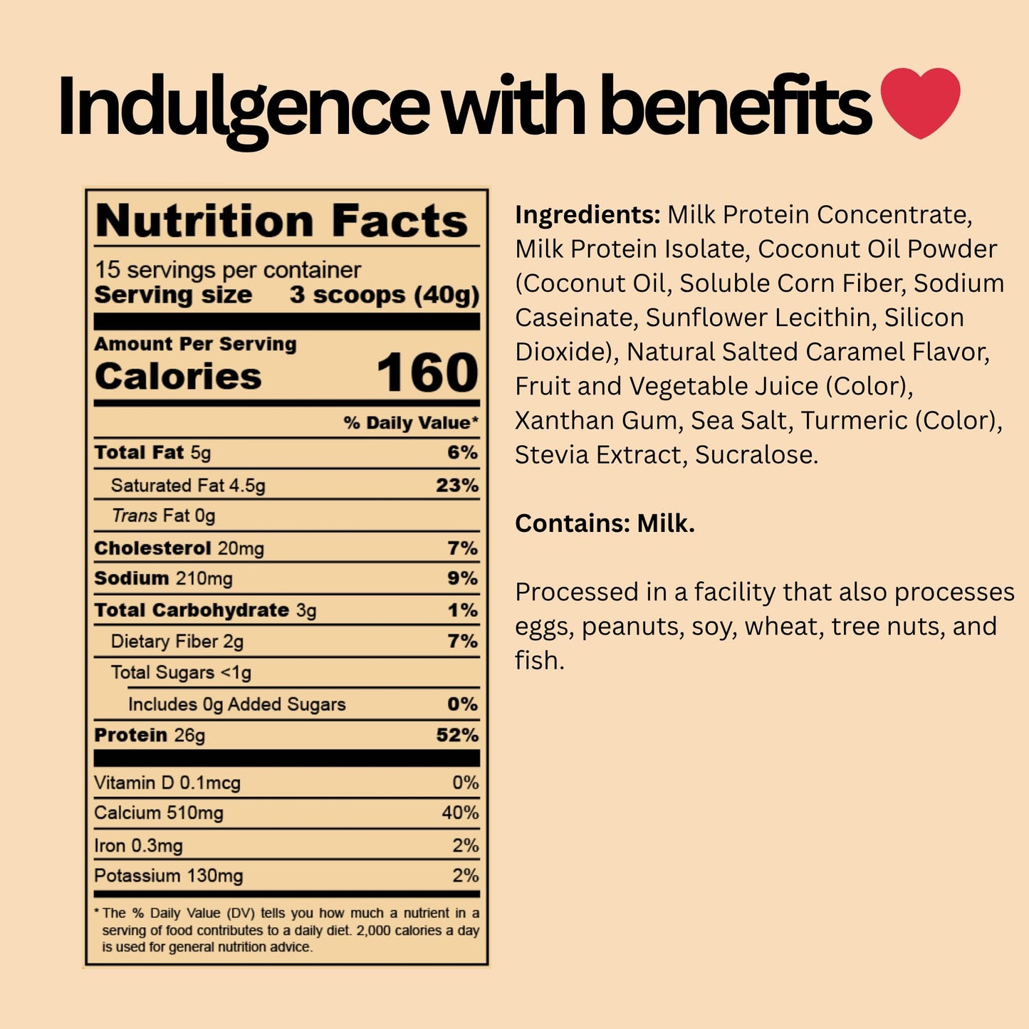 TLC Protein Pudding Instant Mix Salted Caramel Powder, 21.12