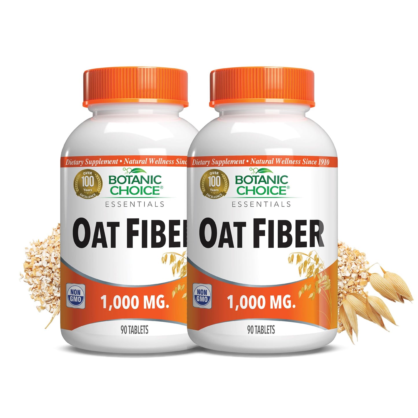 Botanic Choice Oat Fiber Dietary Supplement Tablet, 180 Tablets