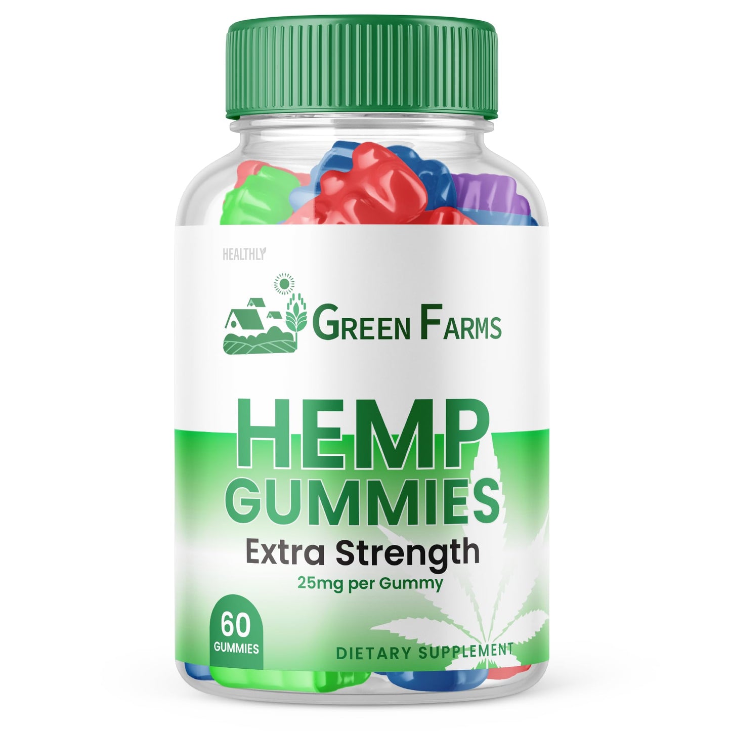 Purvia Green Farms Hemp Gummies Gummy, 60 Count
