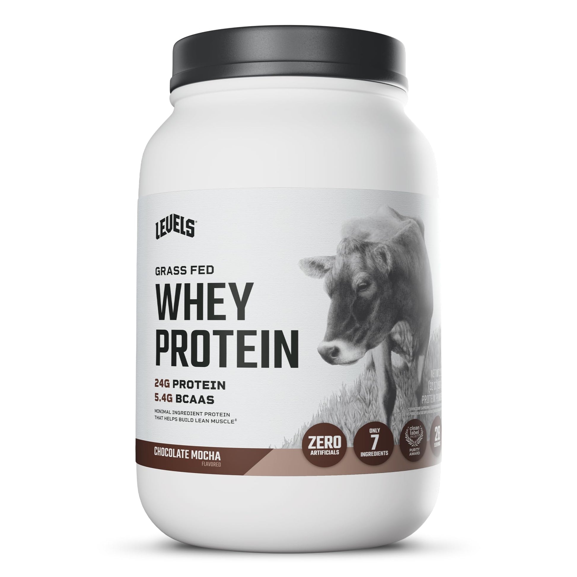 Levels Nutrition Whey Protein Powder, Chocolate Mocha, 32