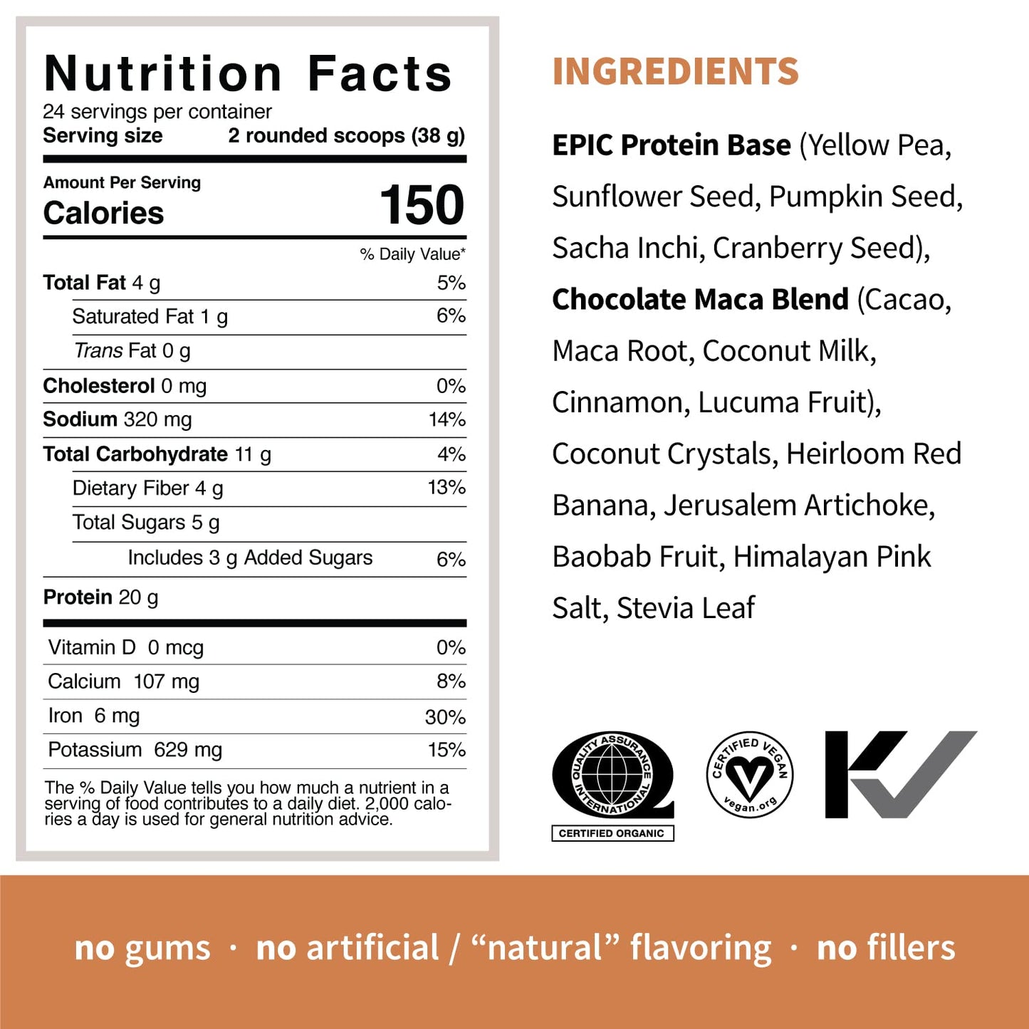 Sprout Living Epic Protein Bundle - Chocolate Maca & Vanilla Lucuma Protein Powder, 2 lb, 24 Servings