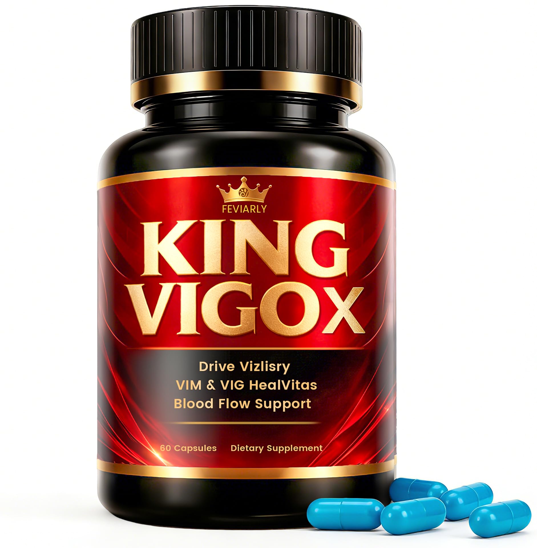 Feviarly Blue Chew Pills for Men Capsule 60 Count