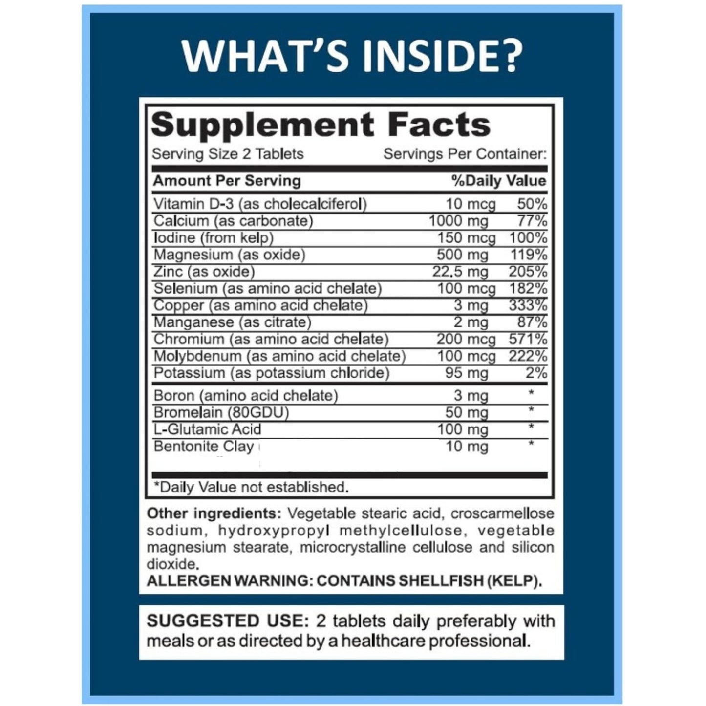 YouFit Nutrition Mega Minerals Supplement 100 Capsules