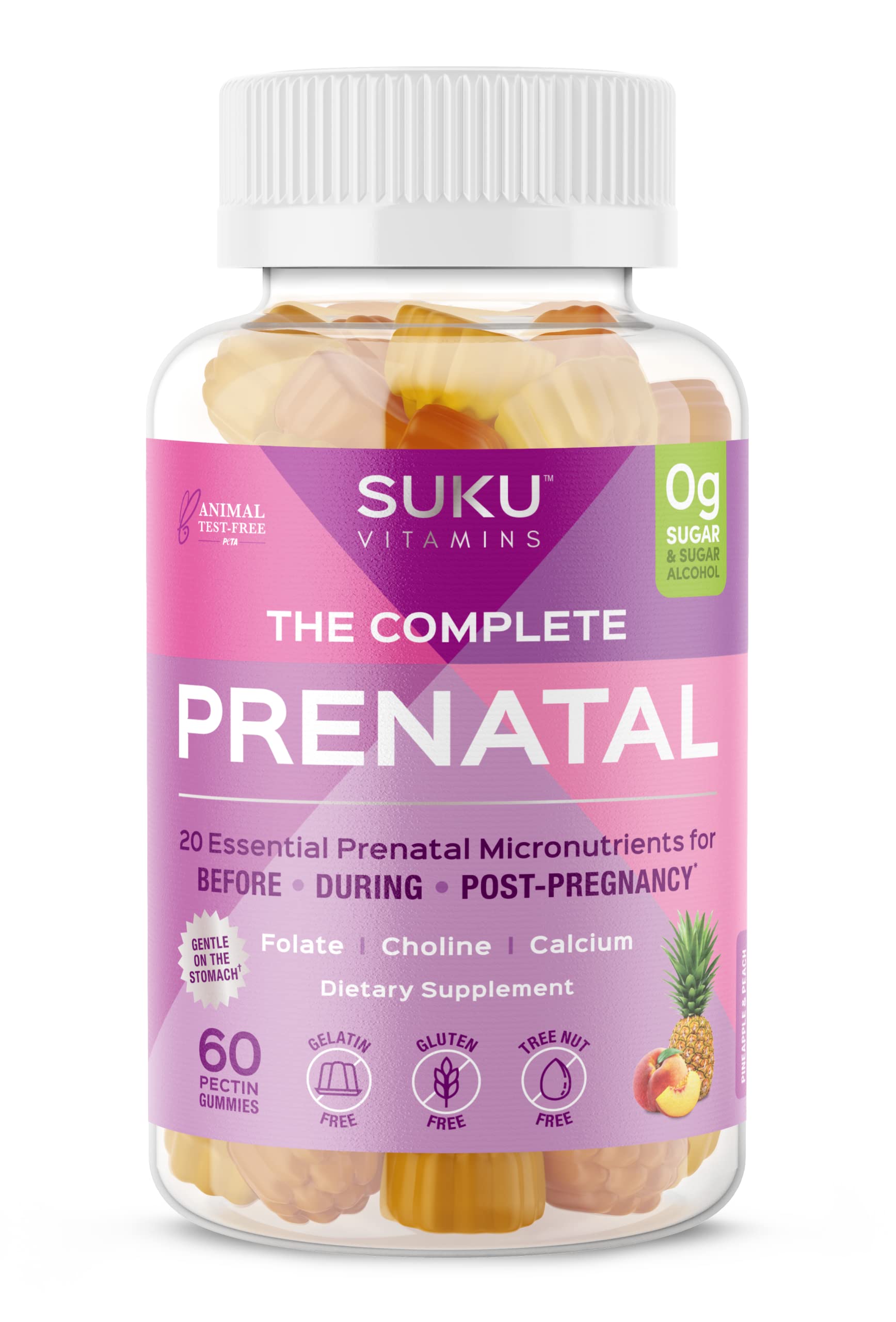 SUKU Prenatal Multivitamin Gummies 60 Count