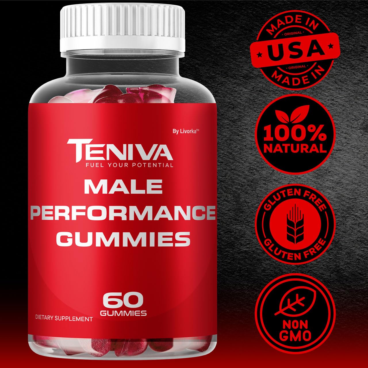 LIVORKA Teniva Gummies, 60 Gummies