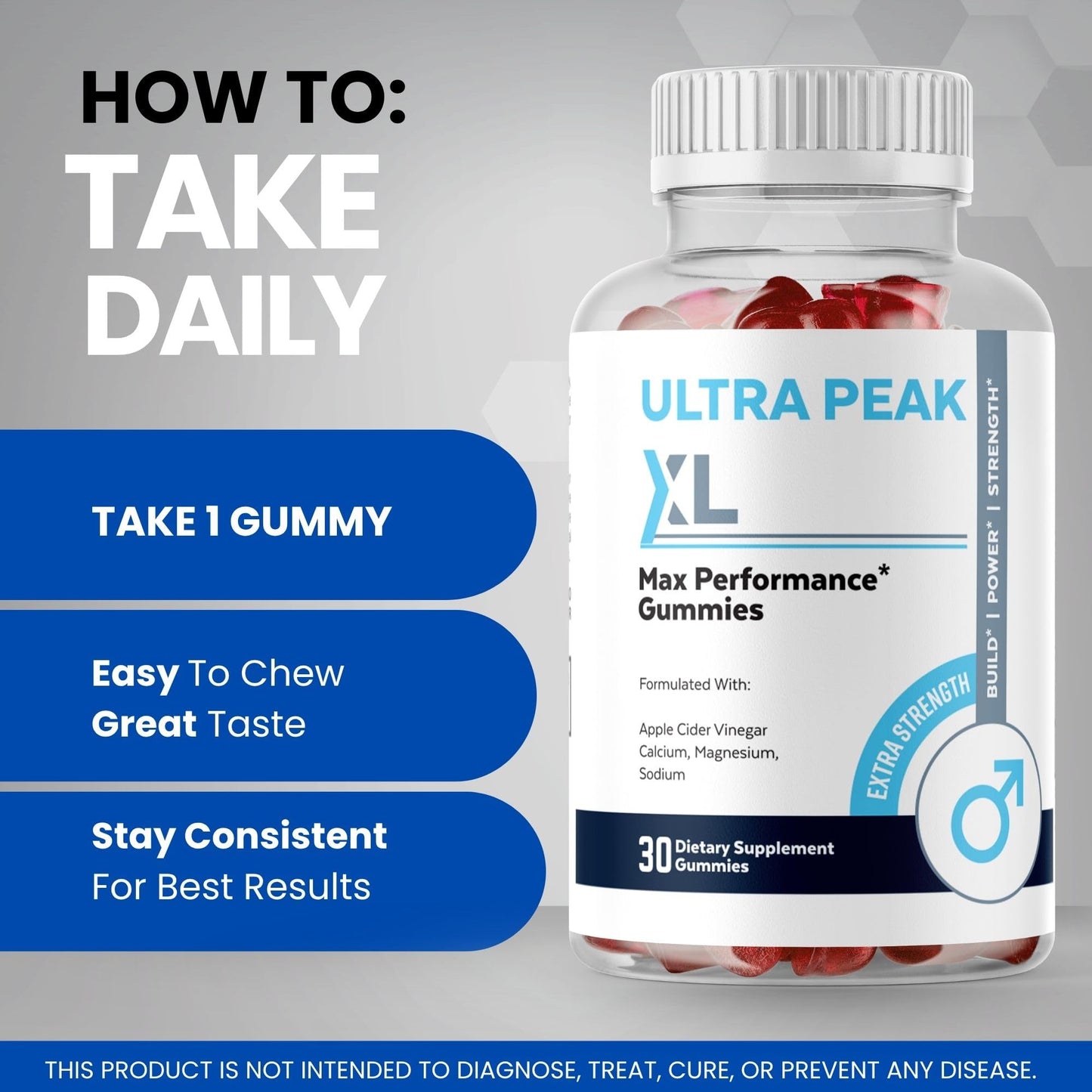 Valdivia UltraPeak XL Gummies 30 Count