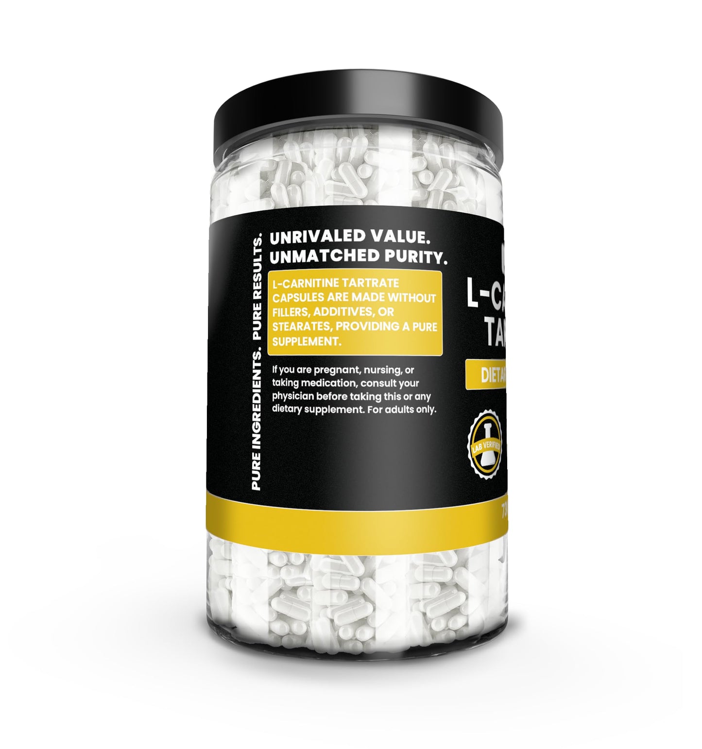 PURE ORIGINAL INGREDIENTS L-Carnitine L-Tartrate Capsules 730