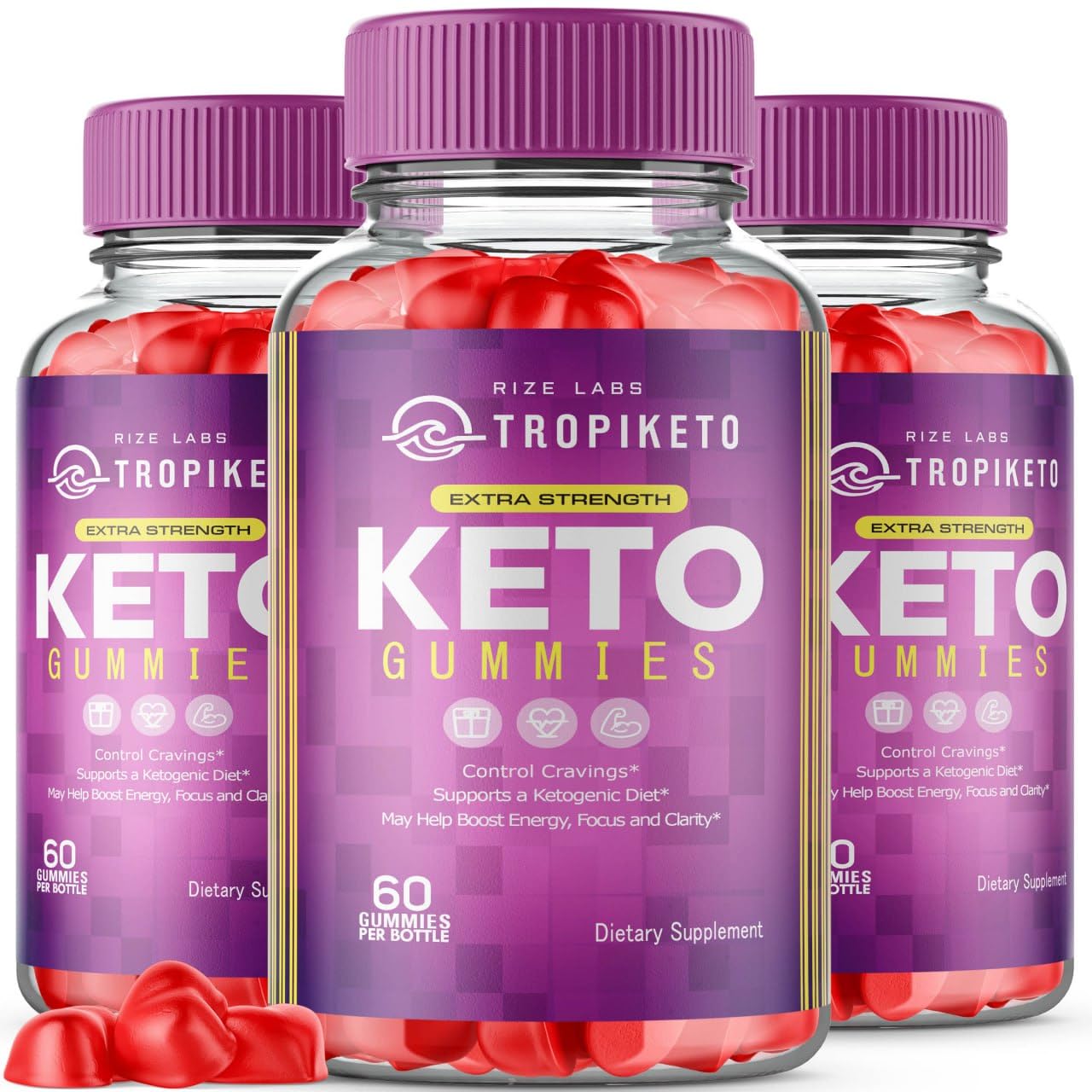 Rize Labs TropiKeto Extra Strength Keto Gummies, 180 Gummies